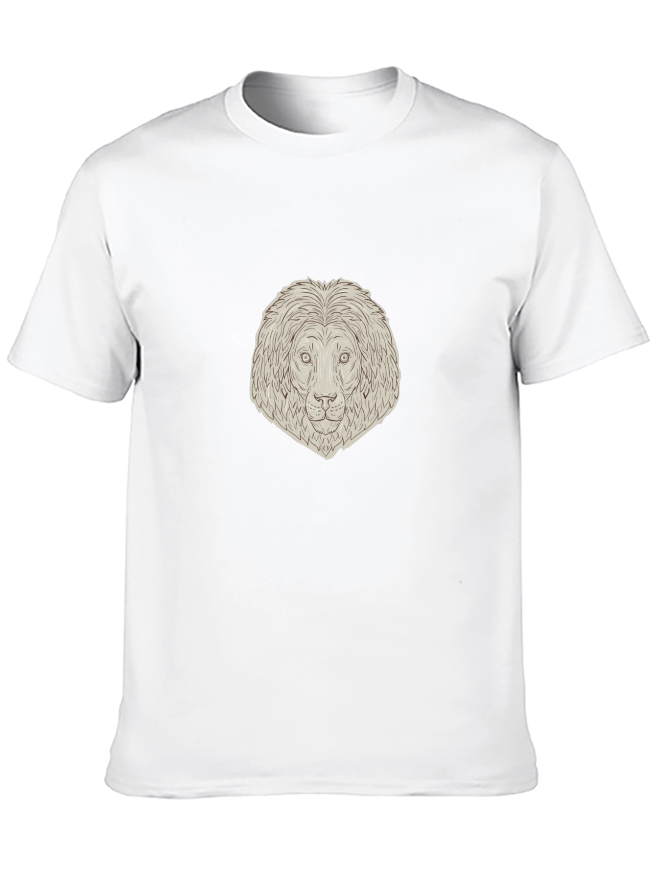Lion Head Graphic Tee - Unisex Black T-Shirt