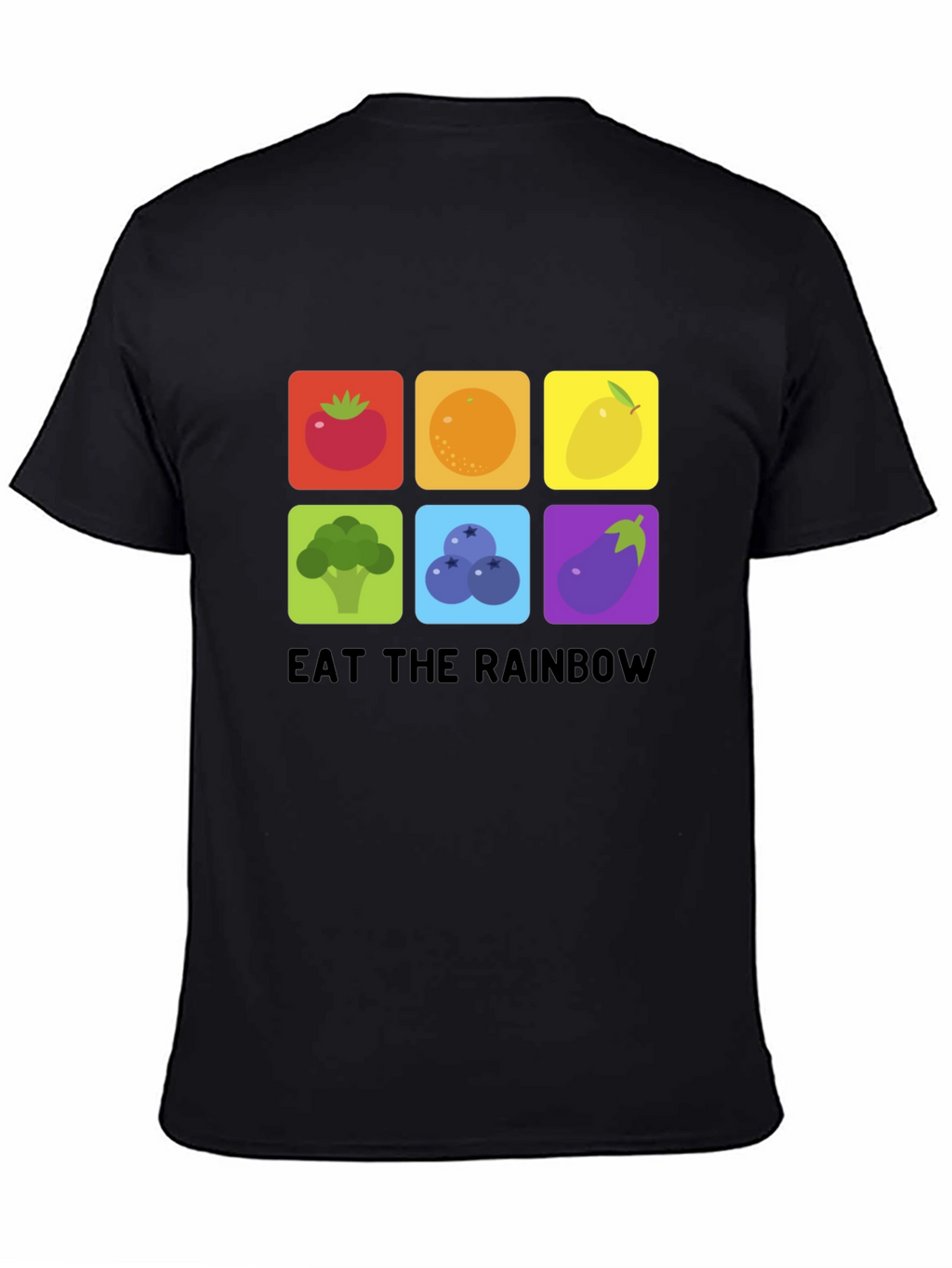 Eat the Rainbow Graphic Tee - Healthy Food Shirt
