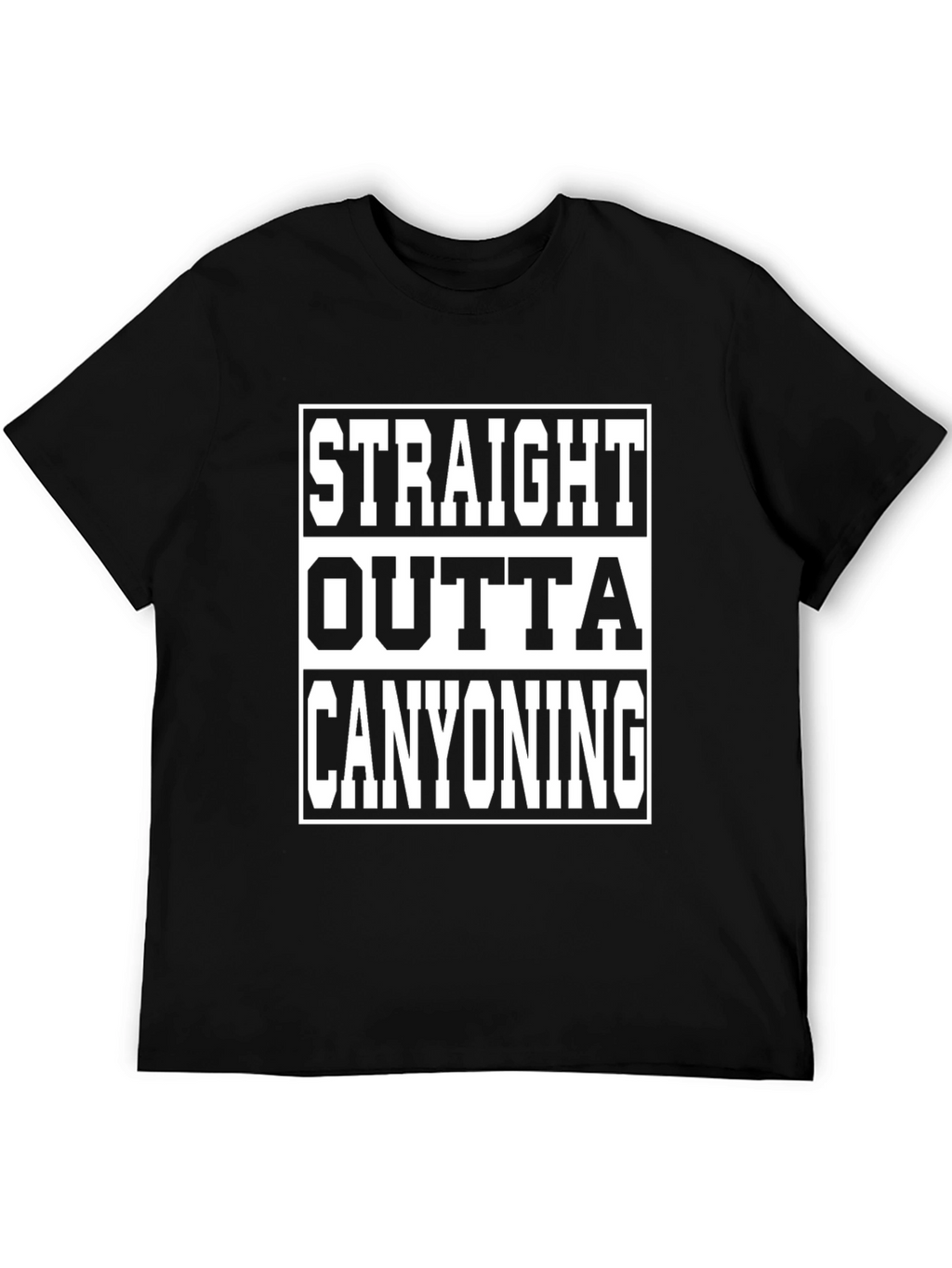 Straight Outta Canyoning Graphic Tee - Black