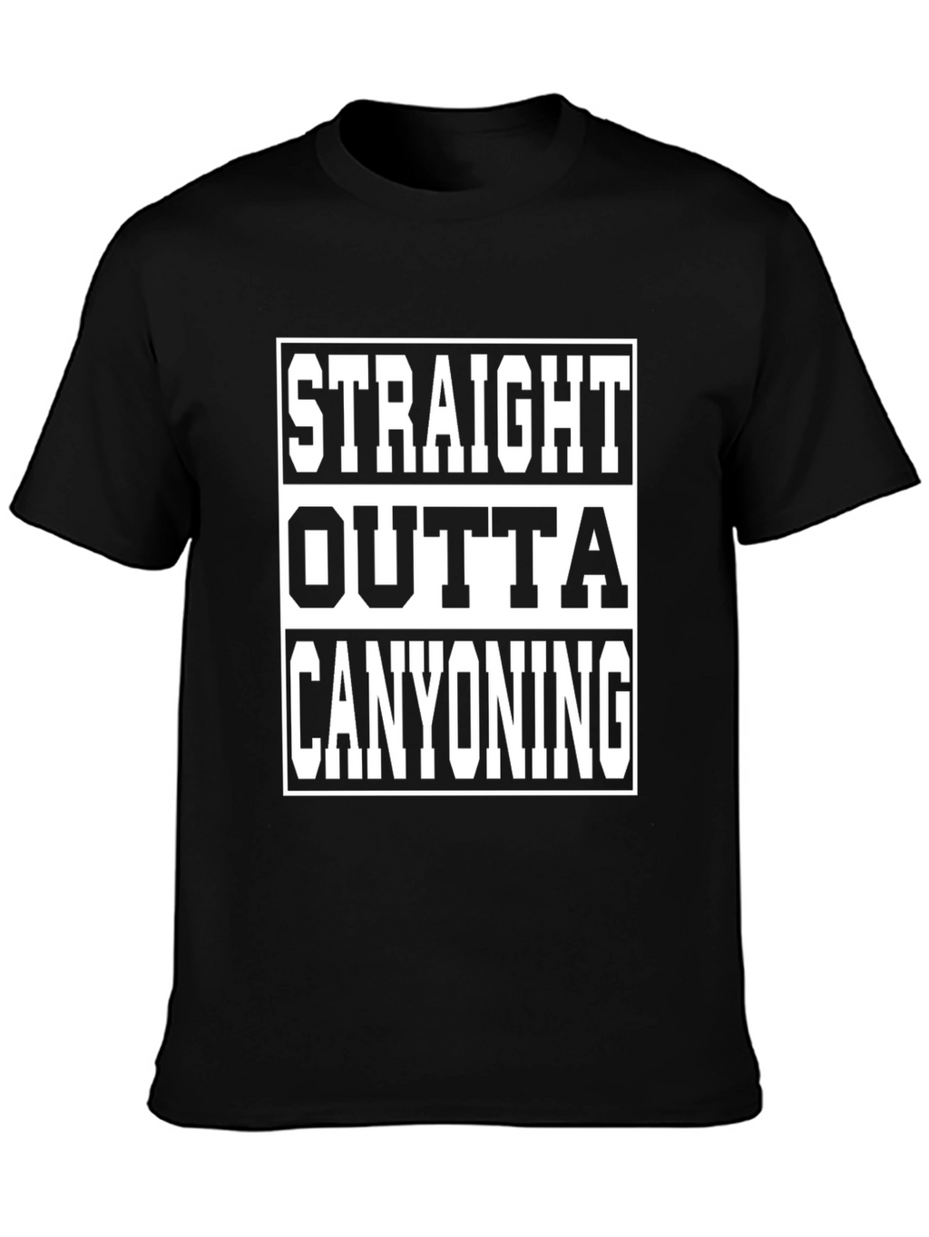 Straight Outta Canyoning Graphic Tee - Black