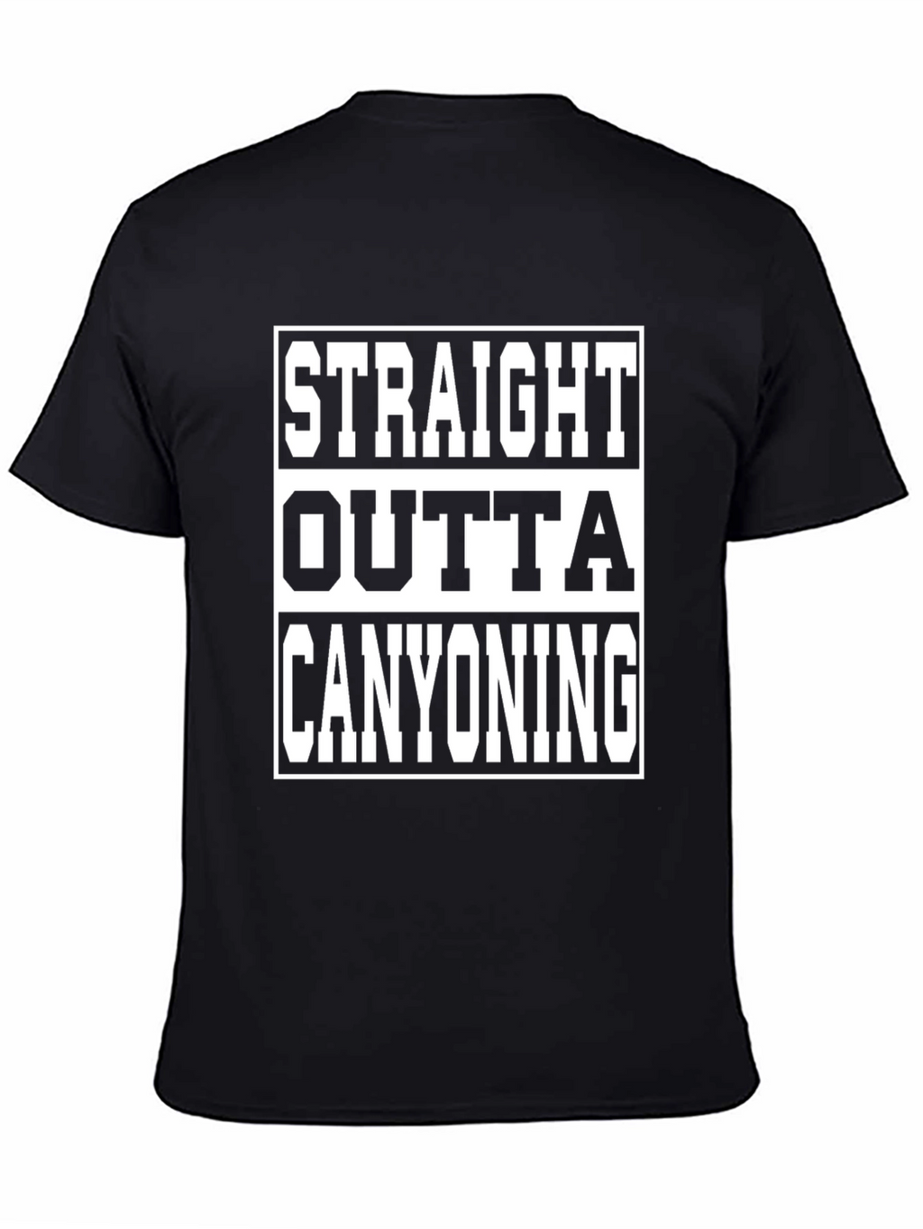 Straight Outta Canyoning Graphic Tee - Black
