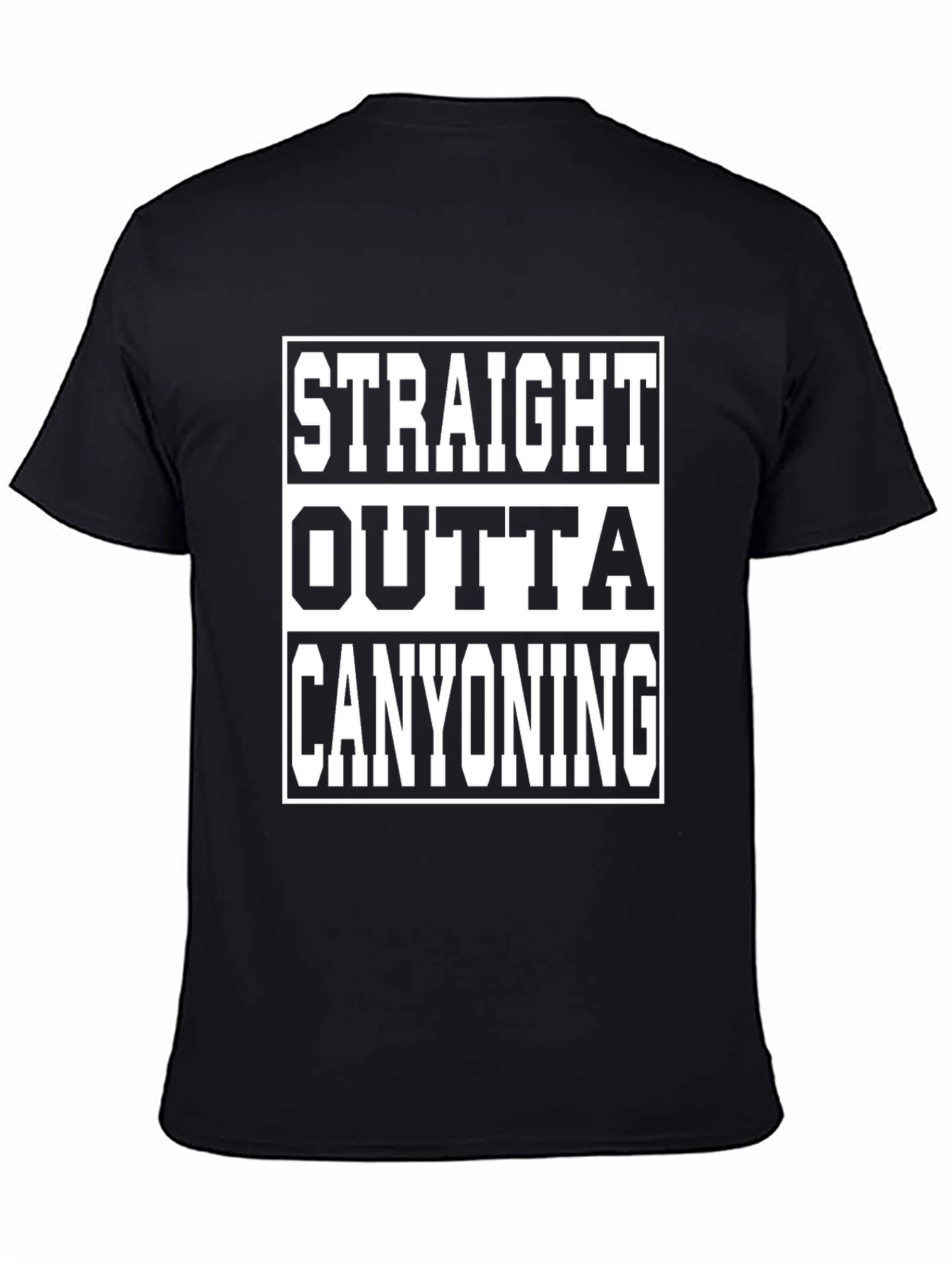 Straight Outta Canyoning Graphic Tee - Black