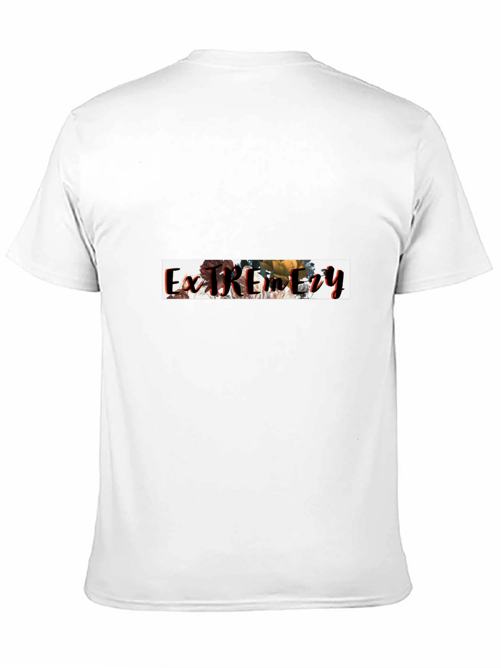 Floral Extremity Graphic Black T-Shirt