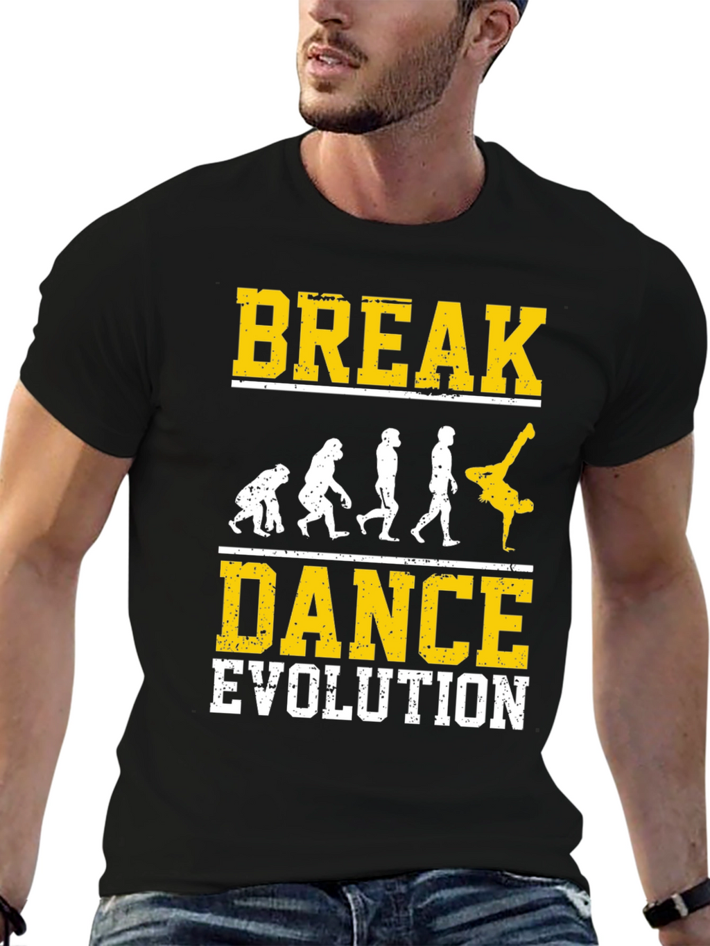 Break Dance Evolution T-Shirt - Novelty Graphic Tee