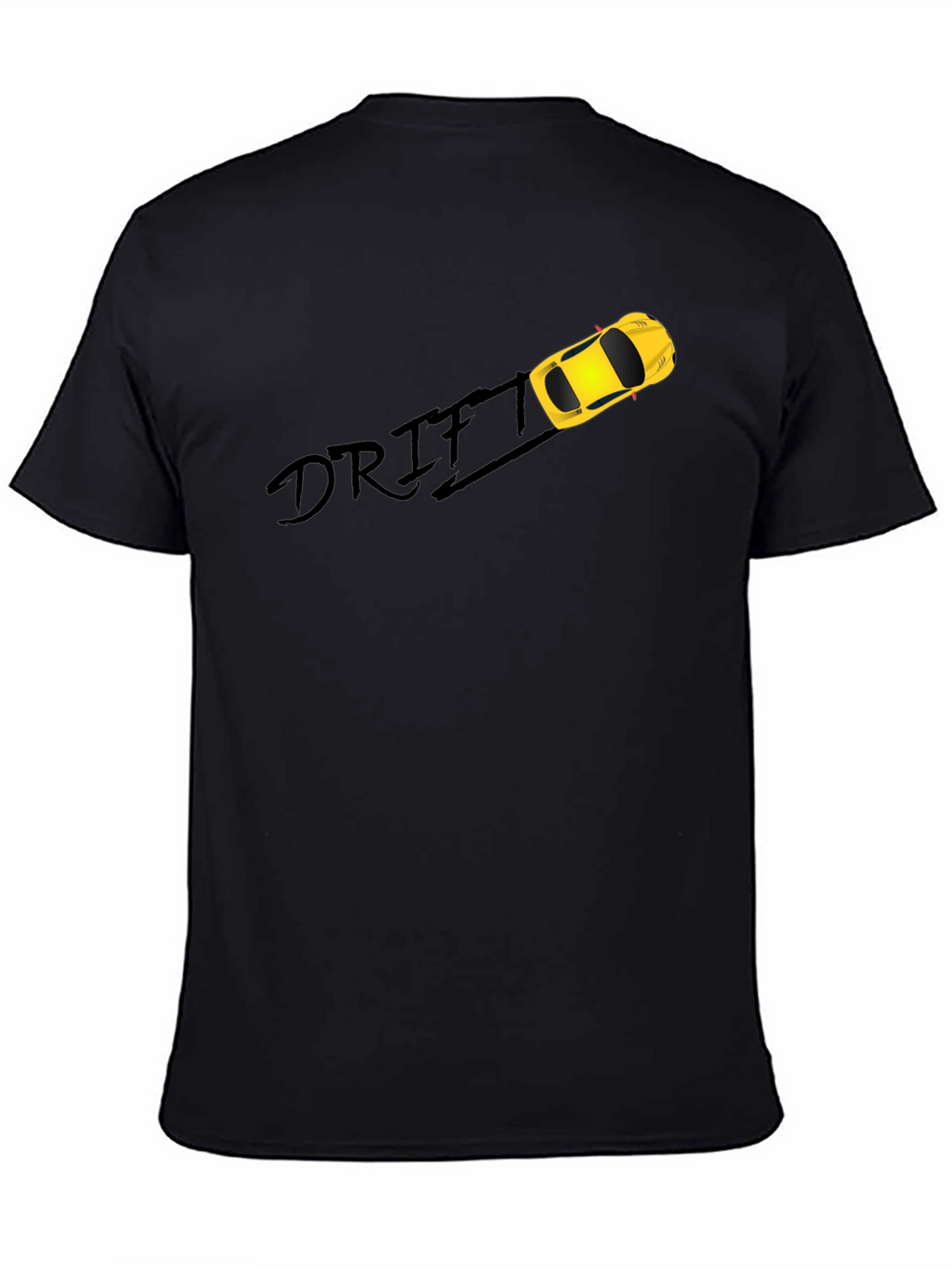 Drift Car Graphic Black T-Shirt