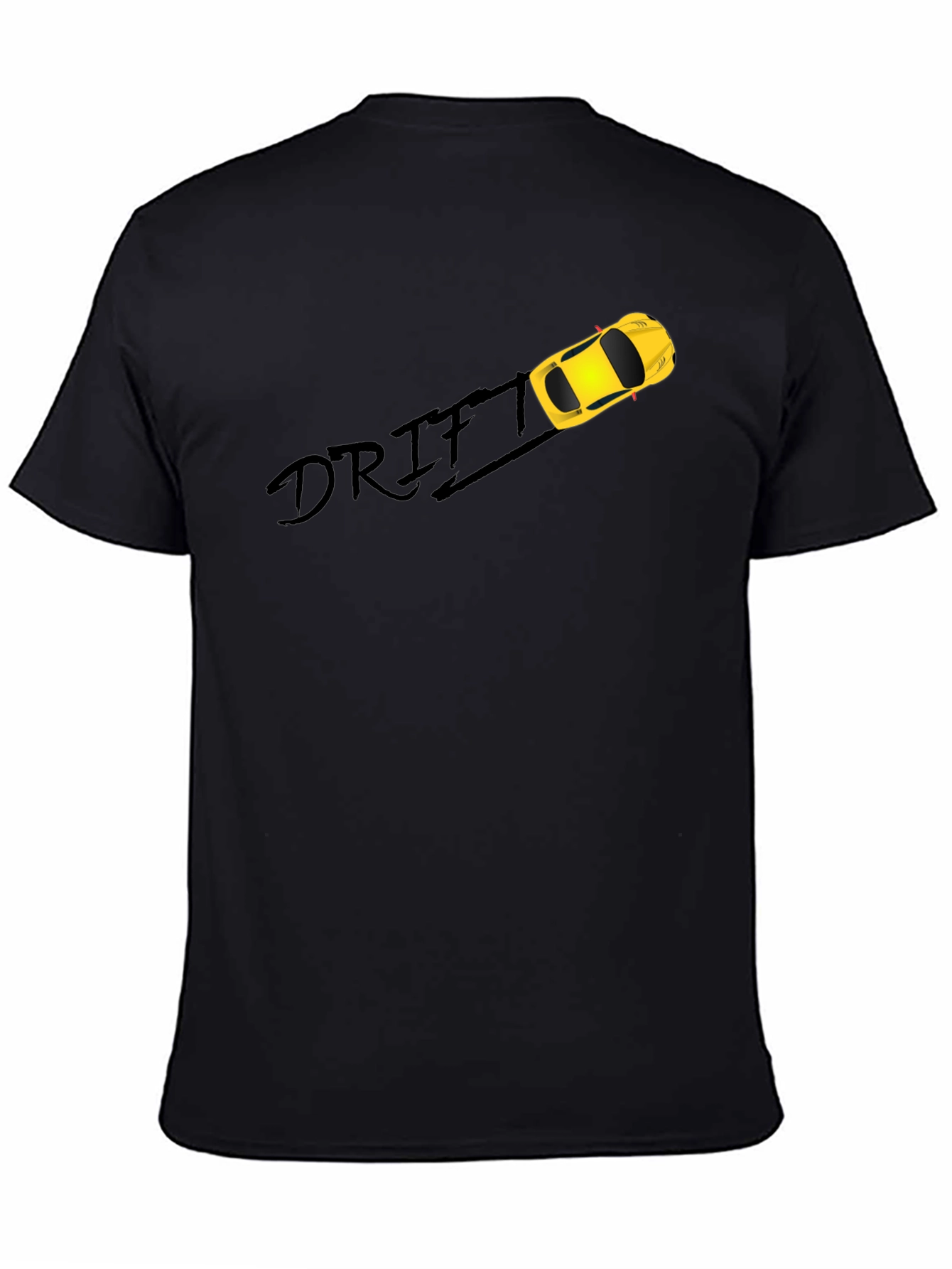 Drift Car Graphic Black T-Shirt