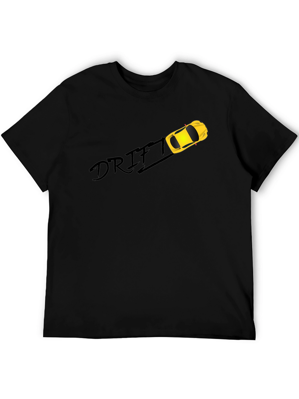 Drift Car Graphic Black T-Shirt