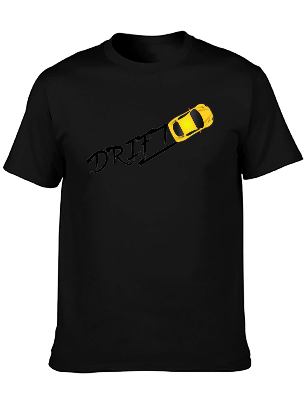 Drift Car Graphic Black T-Shirt