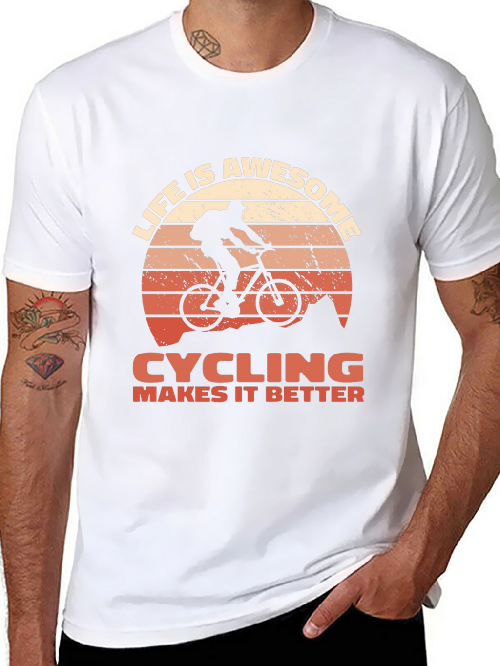Life is Awesome Cycling T-Shirt