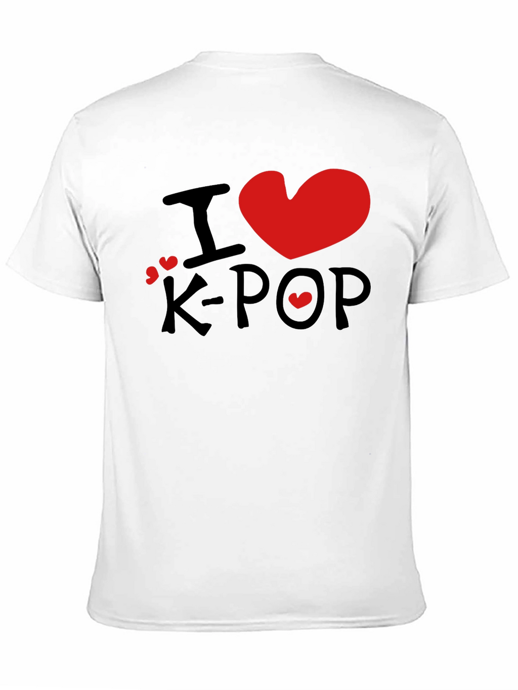 I Love K-Pop Graphic Tee - Stylish Black T-Shirt