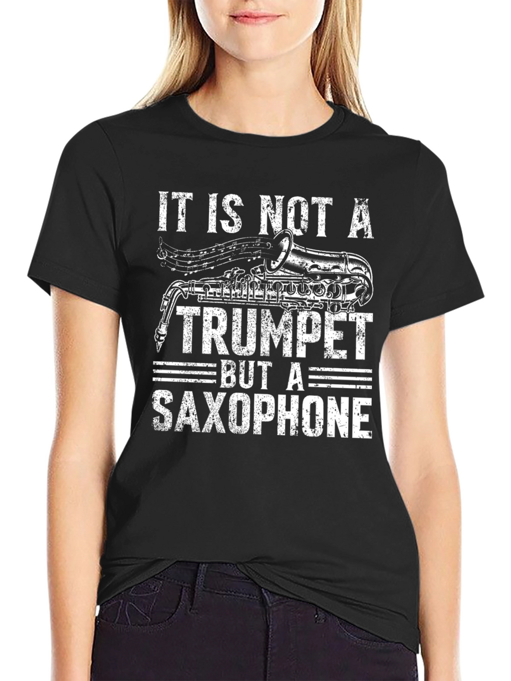 Saxophone T-Shirt: Not a Trumpet - Funny Musician Tee