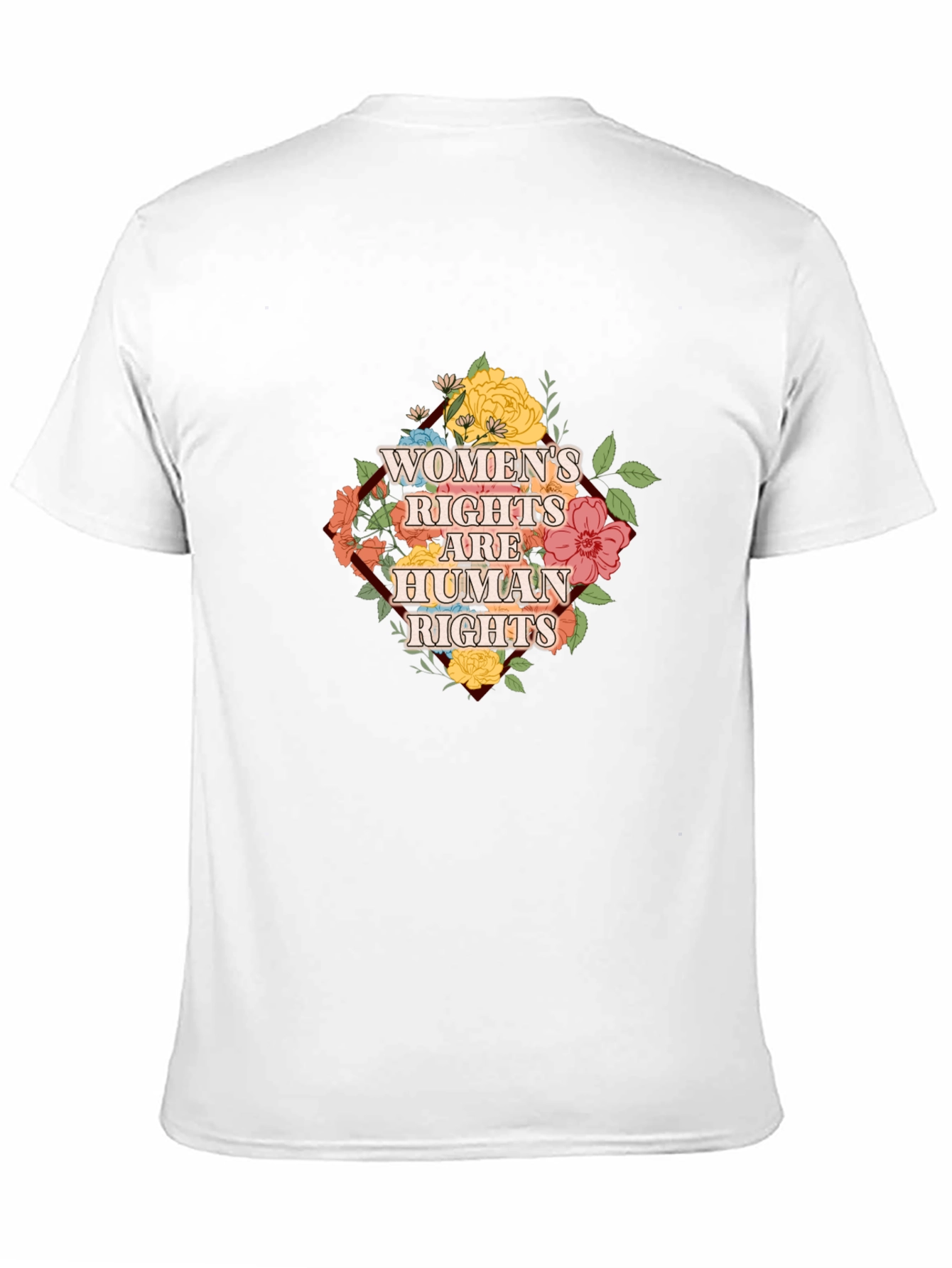 Womens Rights are Human Rights Floral T-Shirt