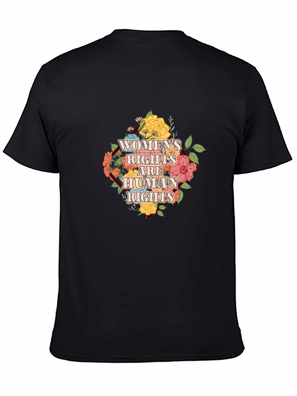 Womens Rights are Human Rights Floral T-Shirt