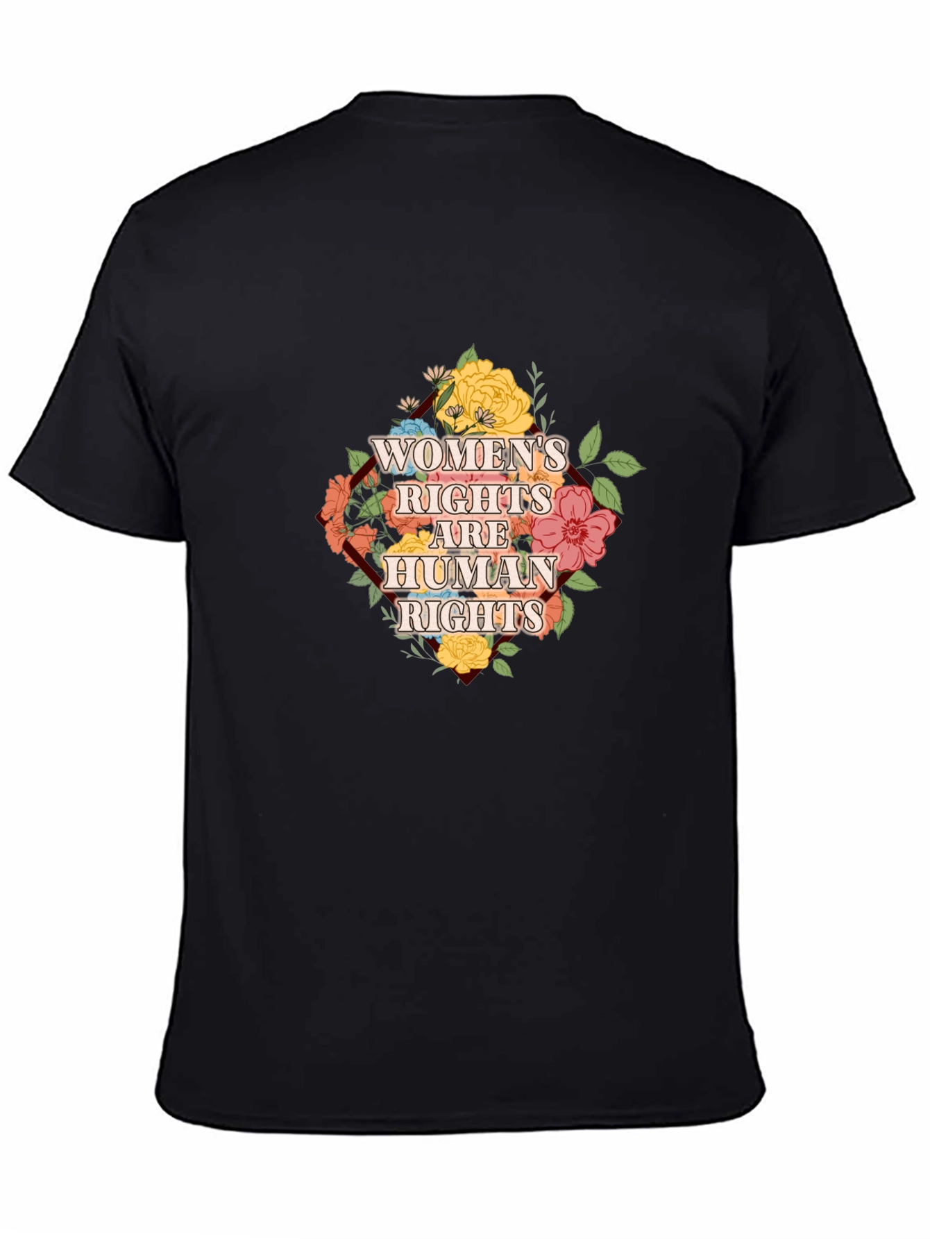 Womens Rights are Human Rights Floral T-Shirt