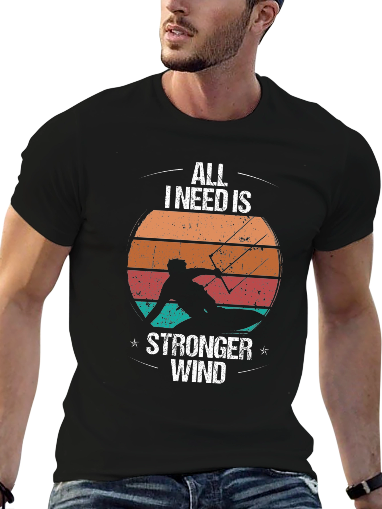 All I Need Is Stronger Wind Black T-Shirt