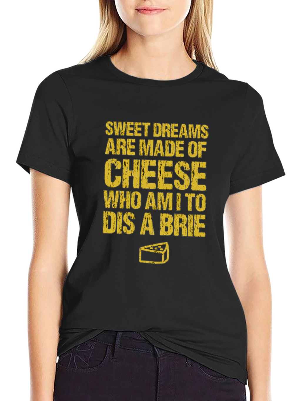 Sweet Dreams Cheese Humor T-Shirt