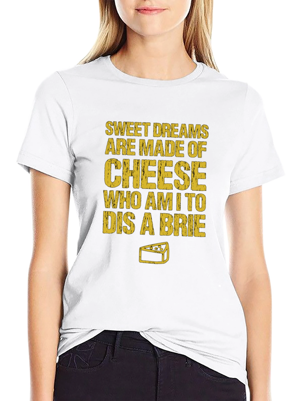 Sweet Dreams Cheese Humor T-Shirt
