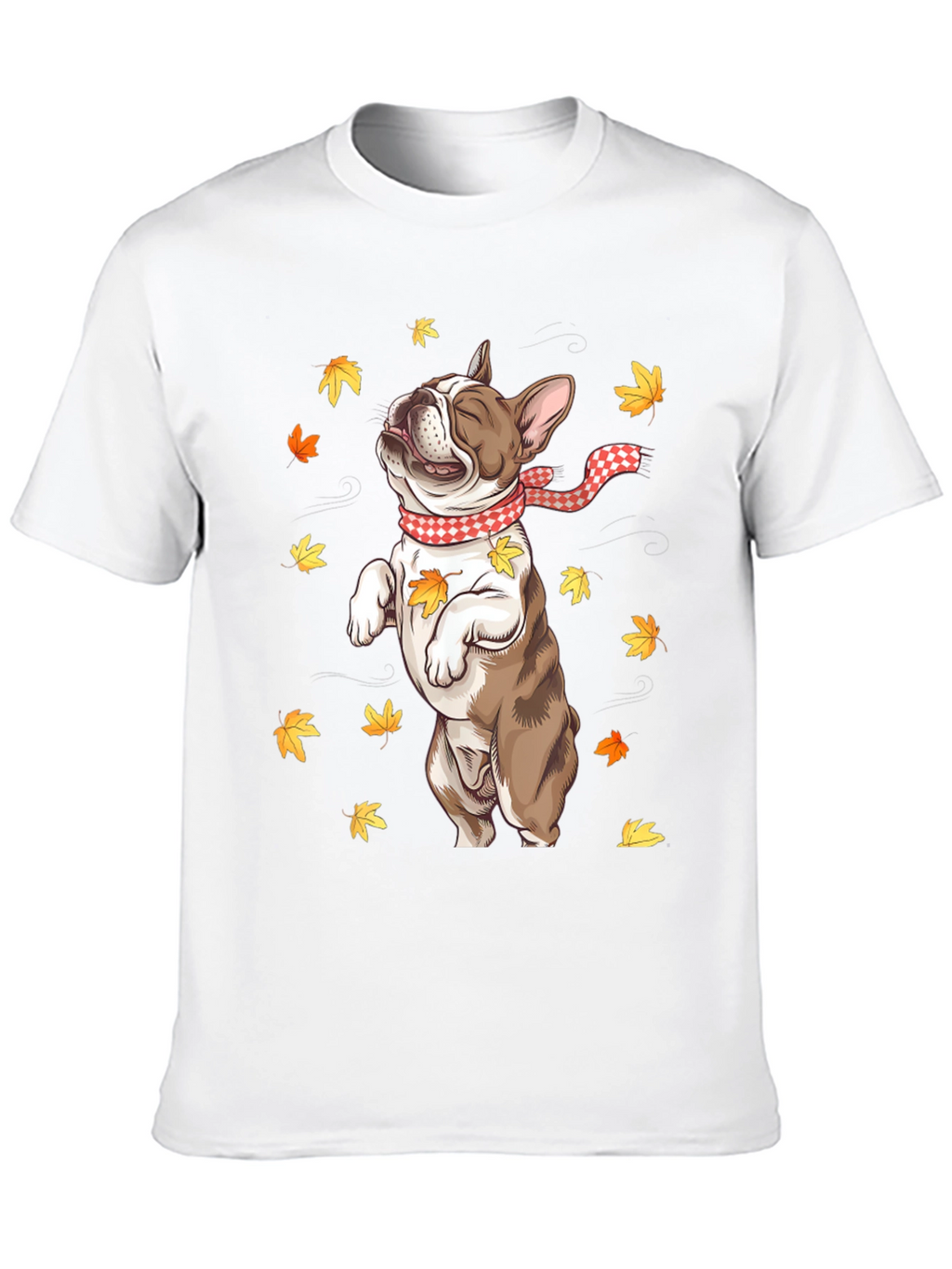 Fall French Bulldog Graphic Tee