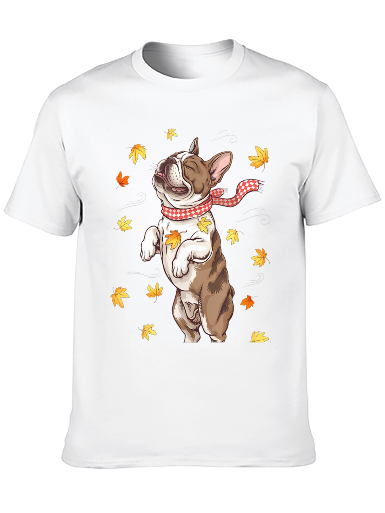 Fall French Bulldog Graphic Tee