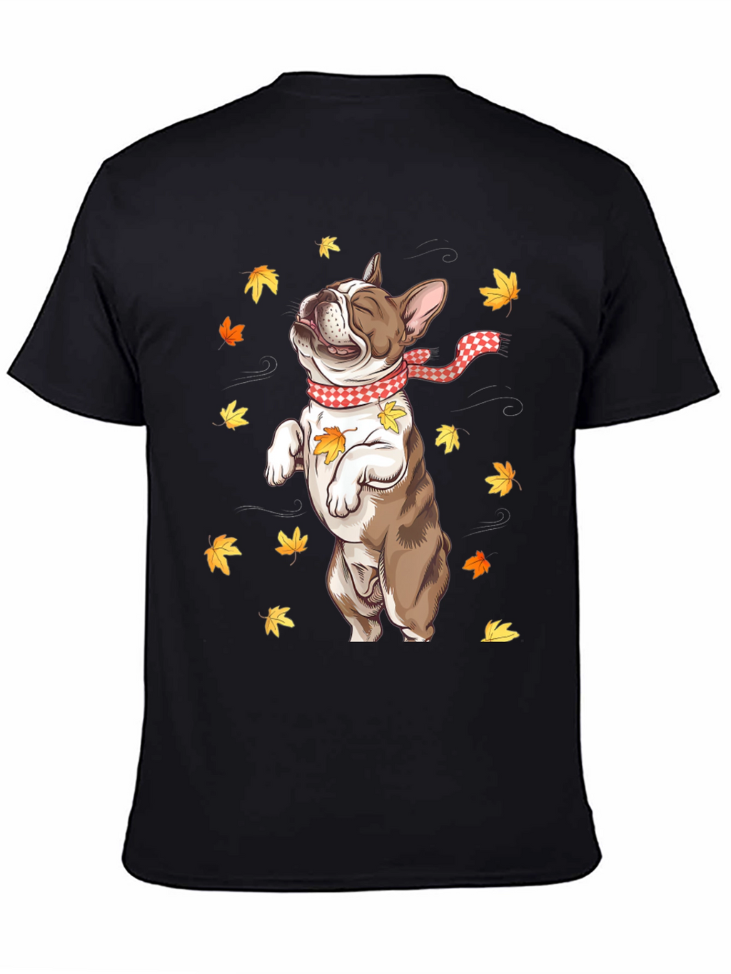 Fall French Bulldog Graphic Tee