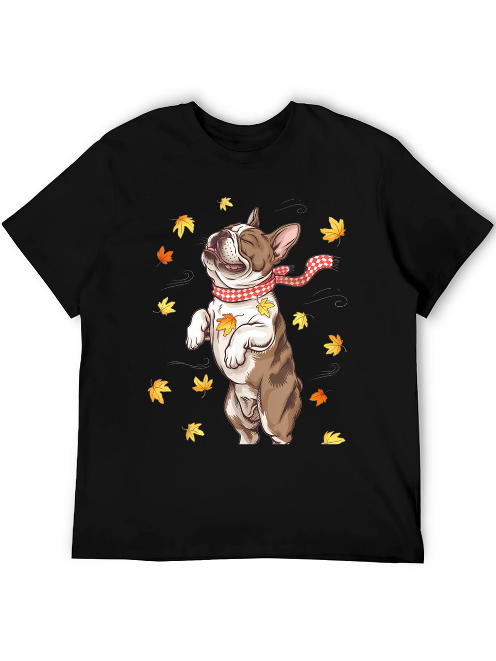 Fall French Bulldog Graphic Tee
