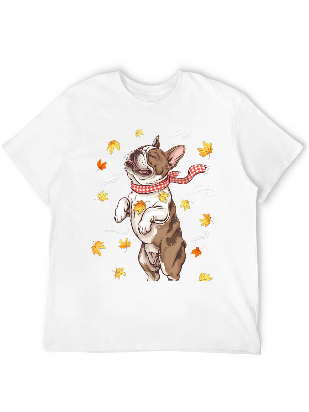 Fall French Bulldog Graphic Tee