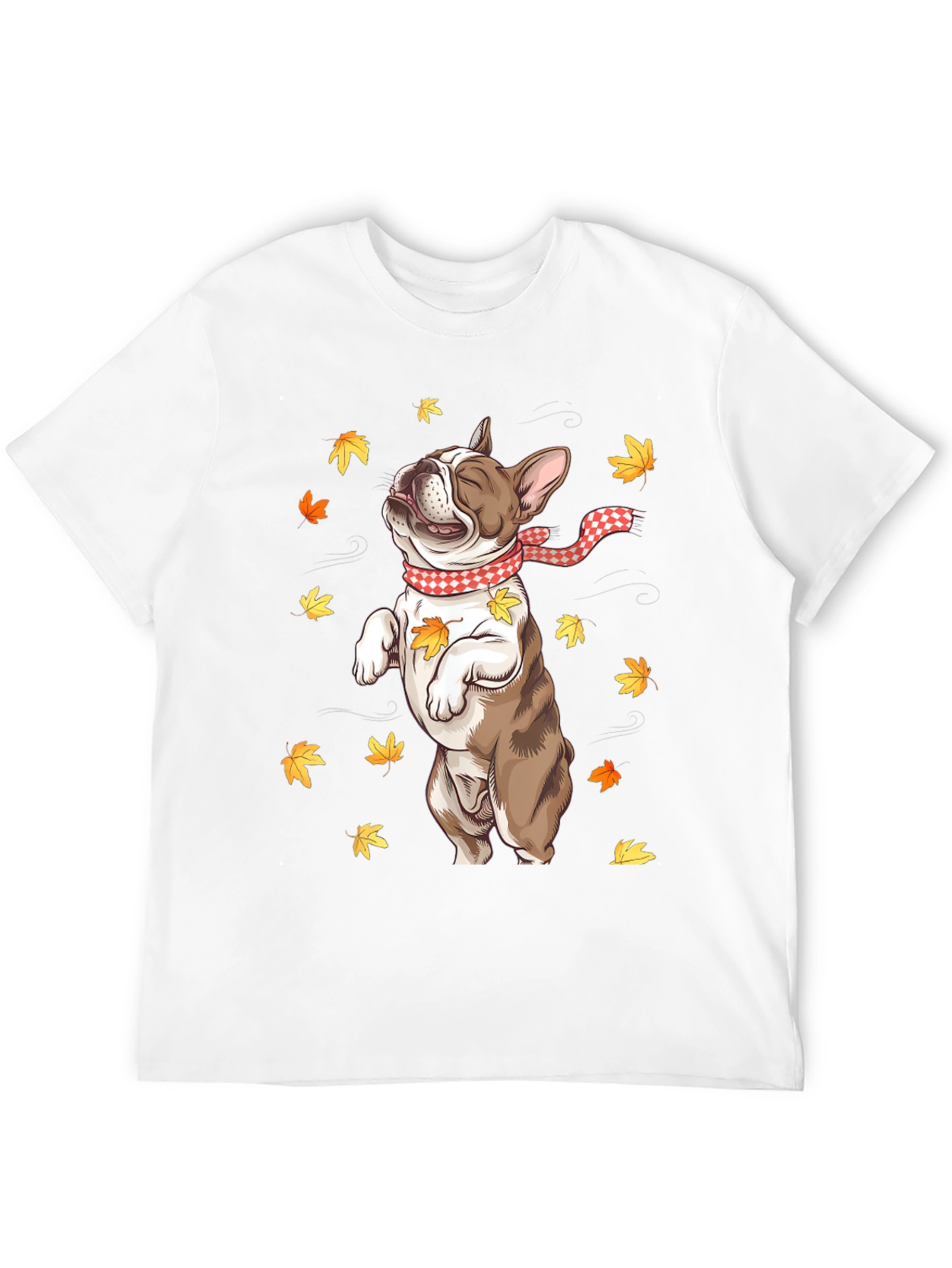 Fall French Bulldog Graphic Tee