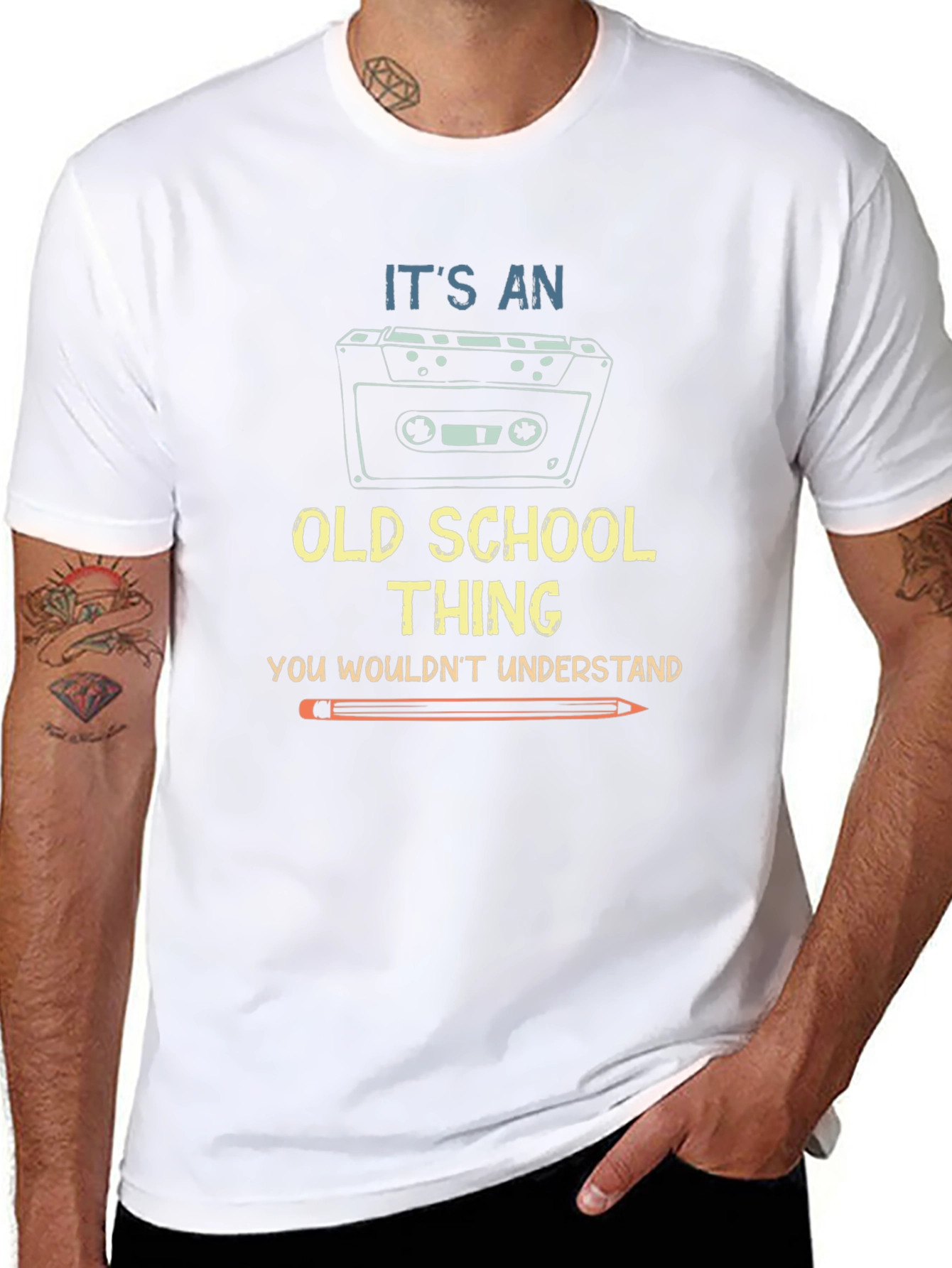 Old School Thing T-Shirt: Cassette Tape Design