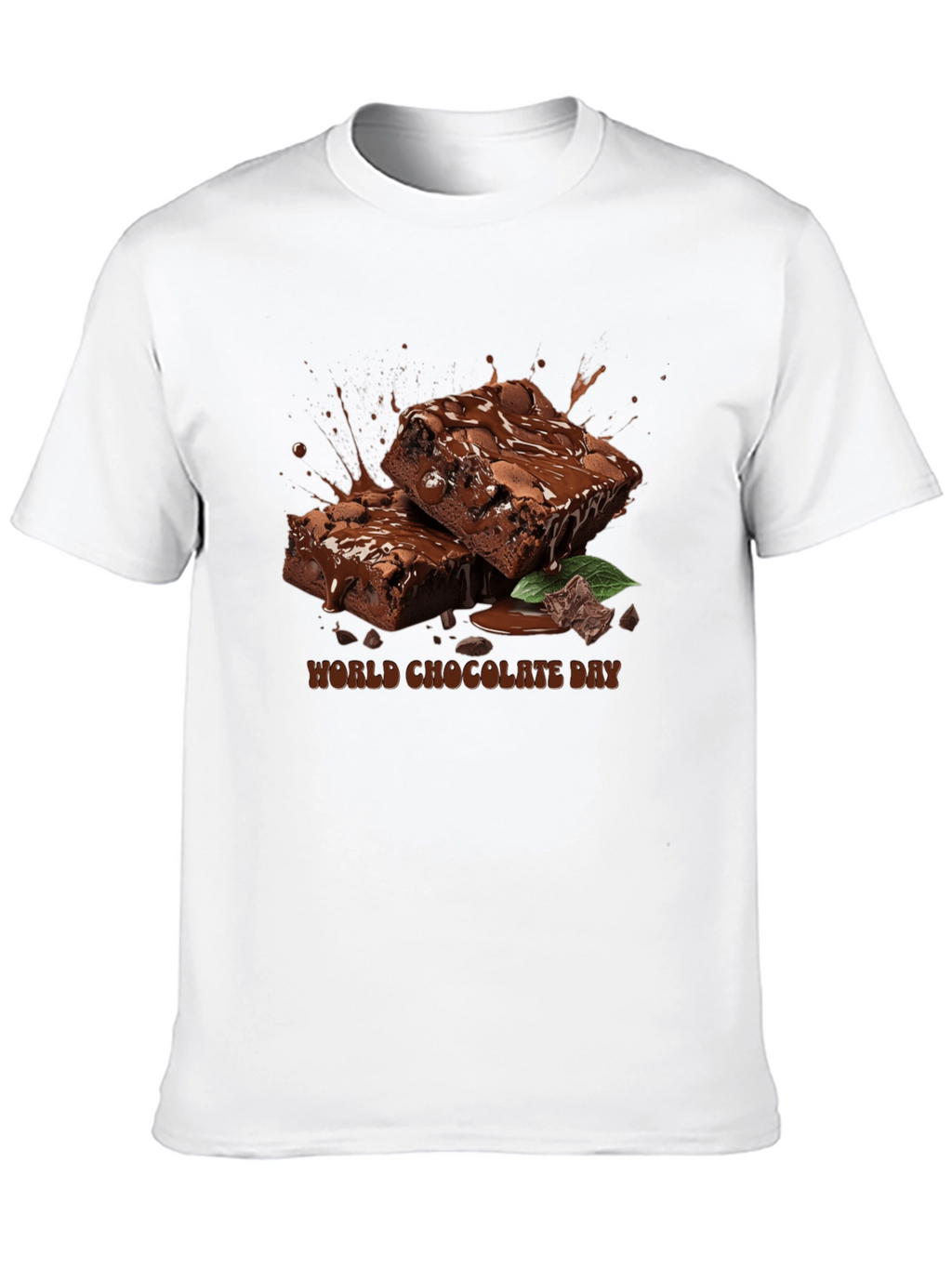 World Chocolate Day T-Shirt - Brownie Design