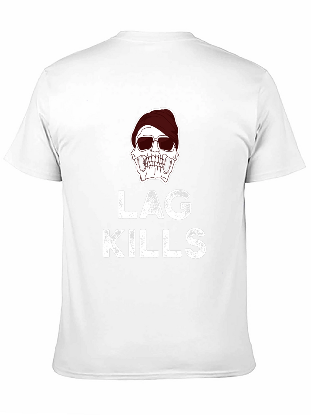 Lag Kills T-Shirt - Skull Graphic Gamer Tee
