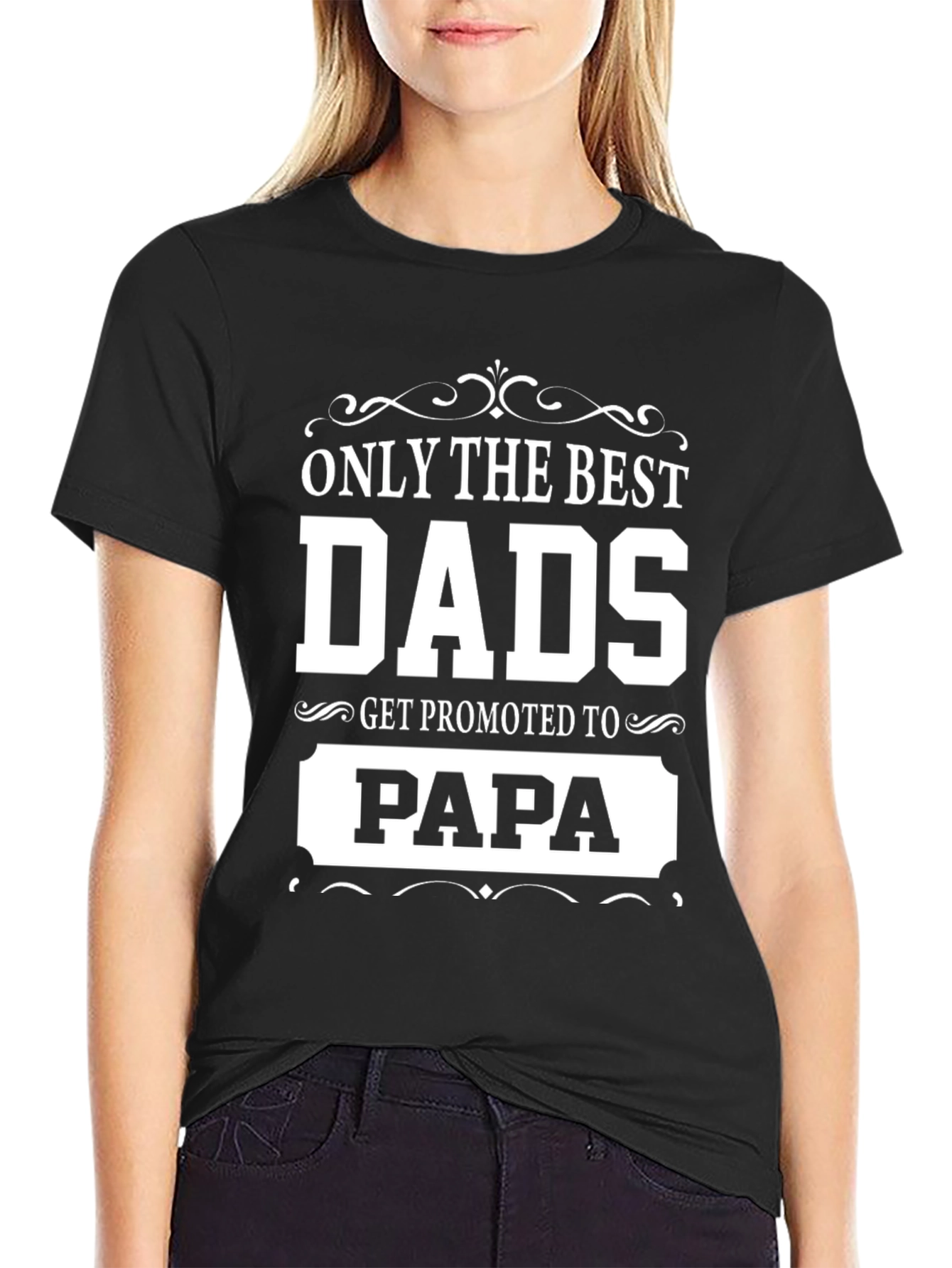 Best Dads Get Promoted to Papa T-Shirt