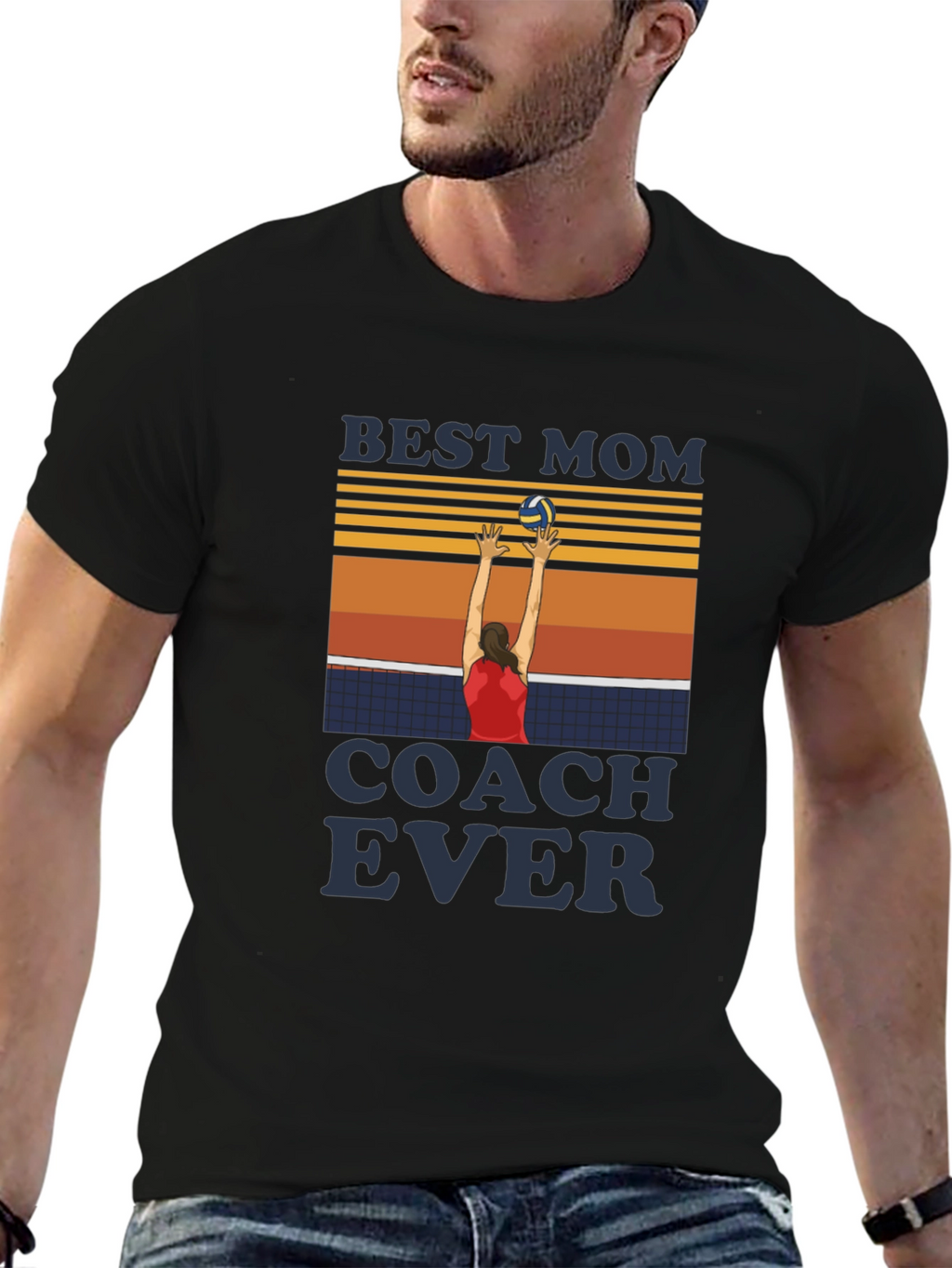 Best Mom Coach Ever Volleyball T-Shirt