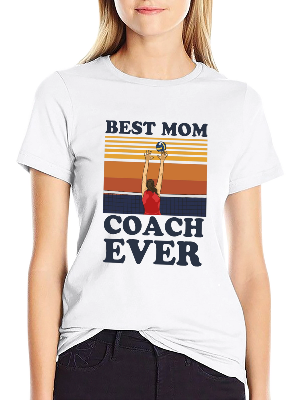 Best Mom Coach Ever Volleyball T-Shirt