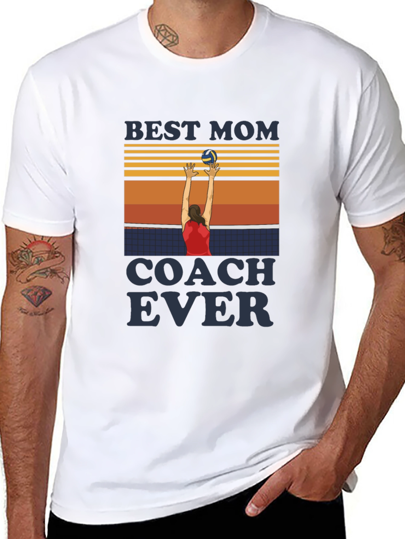 Best Mom Coach Ever Volleyball T-Shirt