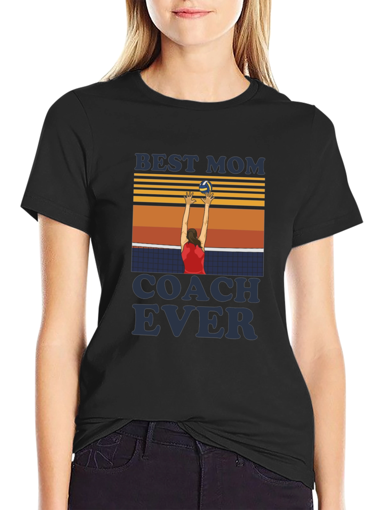 Best Mom Coach Ever Volleyball T-Shirt