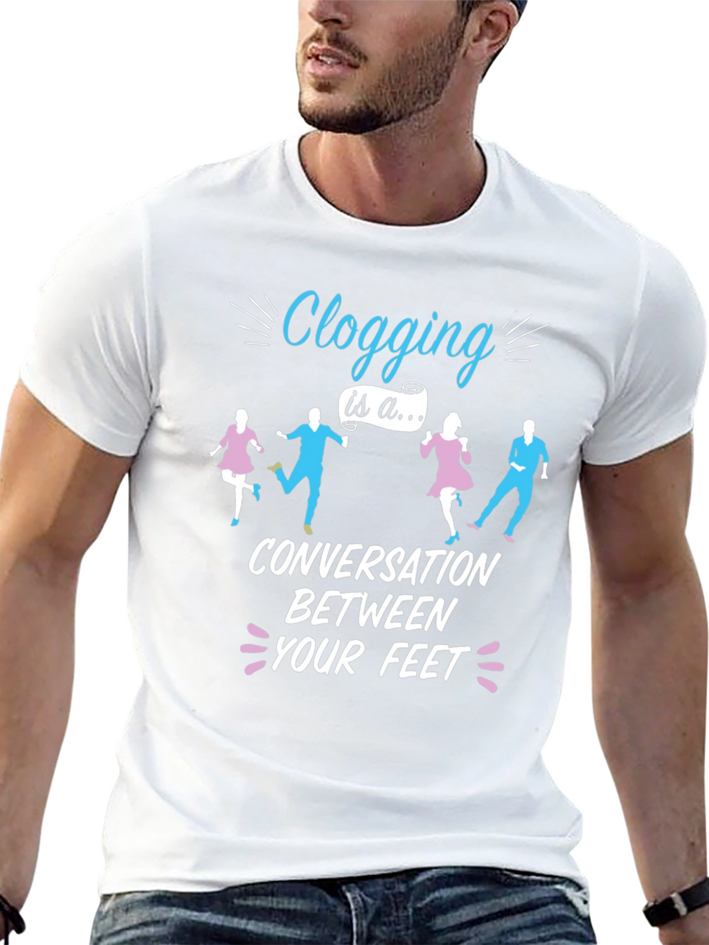 Clogging Conversation T-Shirt - Dance Lover Tee