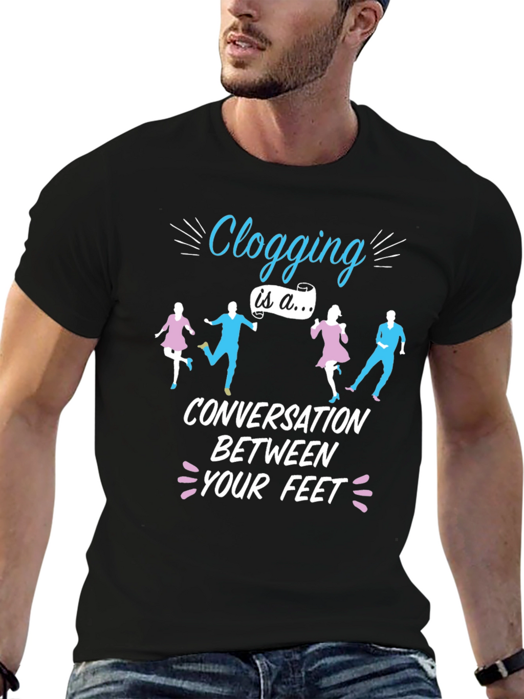 Clogging Conversation T-Shirt - Dance Lover Tee