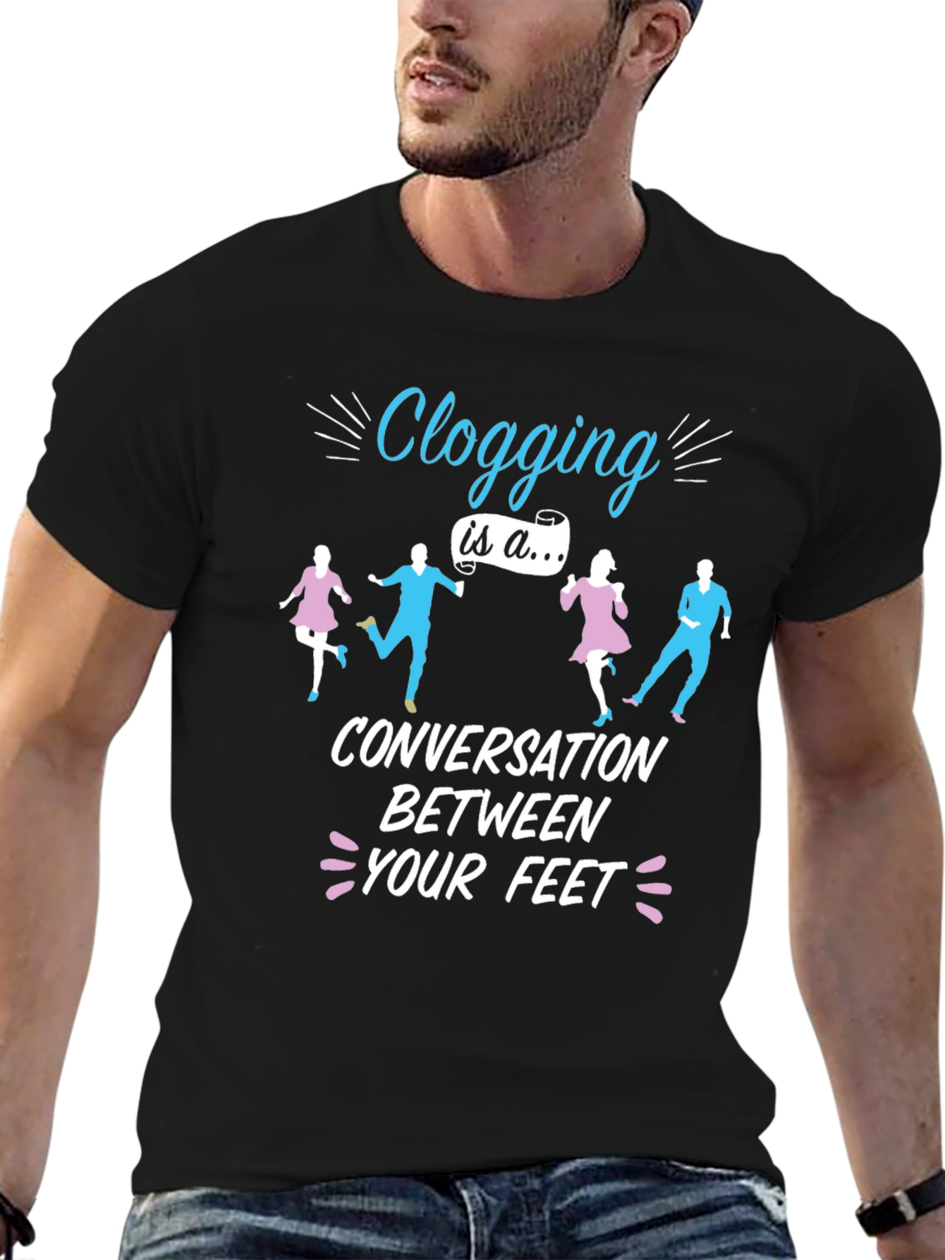 Clogging Conversation T-Shirt - Dance Lover Tee