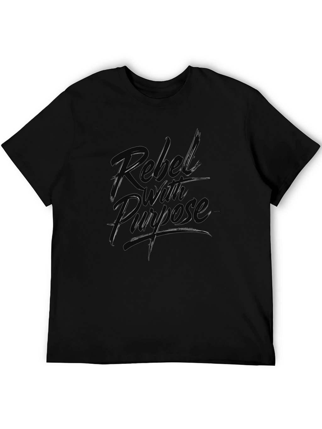 Rebel With Purpose Graphic Tee - Black