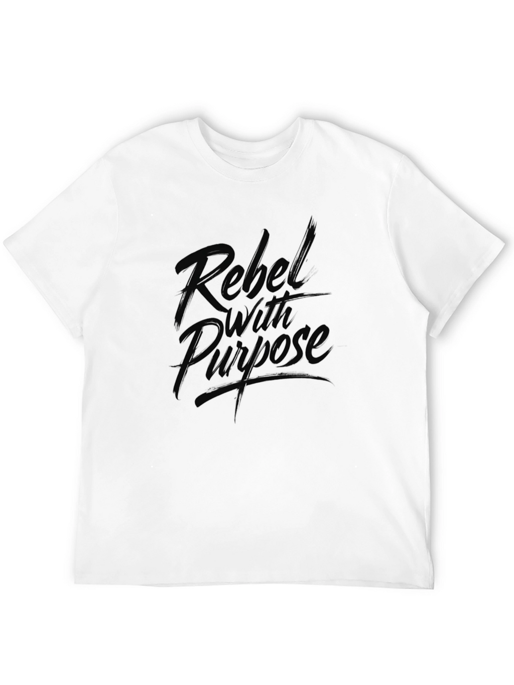 Rebel With Purpose Graphic Tee - Black