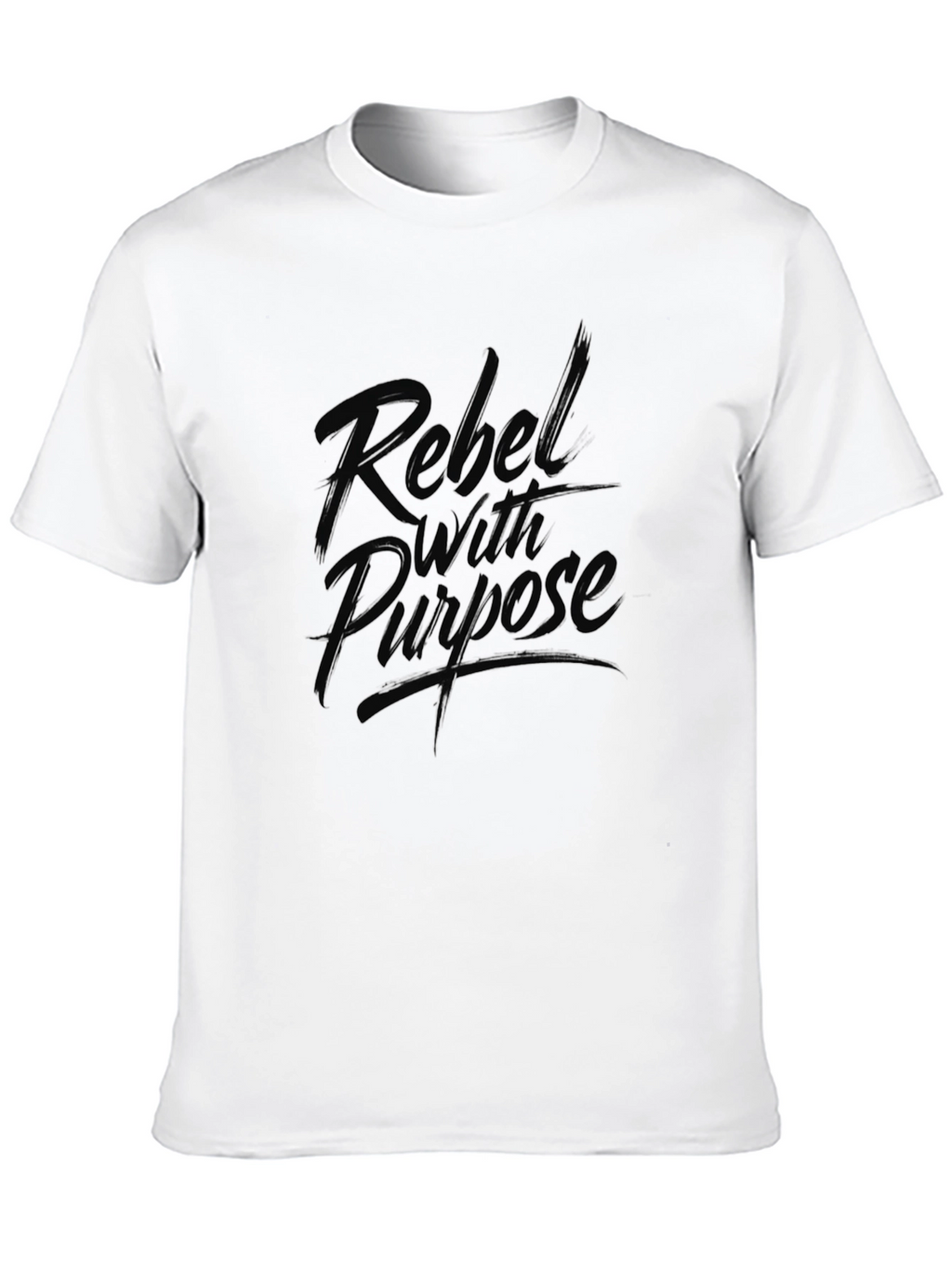 Rebel With Purpose Graphic Tee - Black