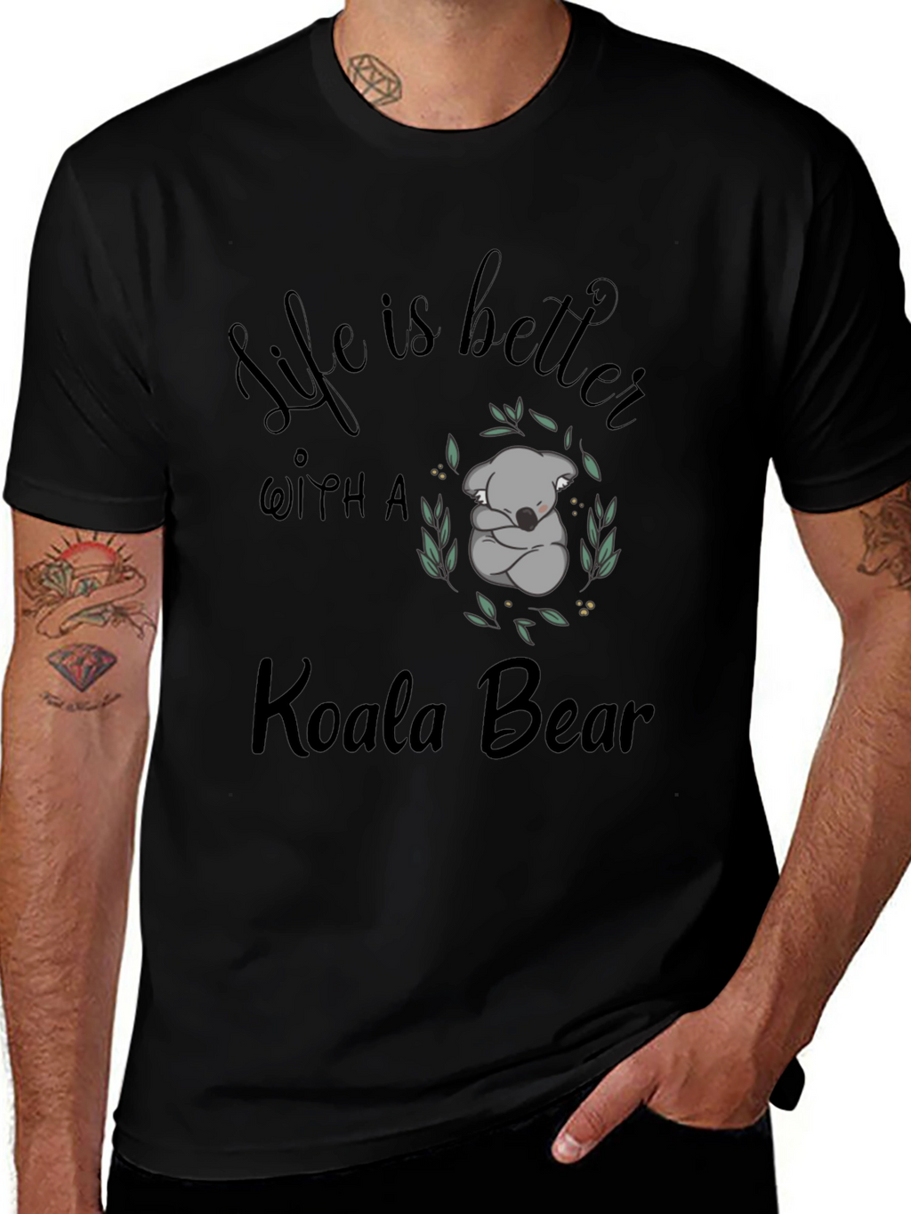 Life is Better With a Koala Bear Graphic Tee