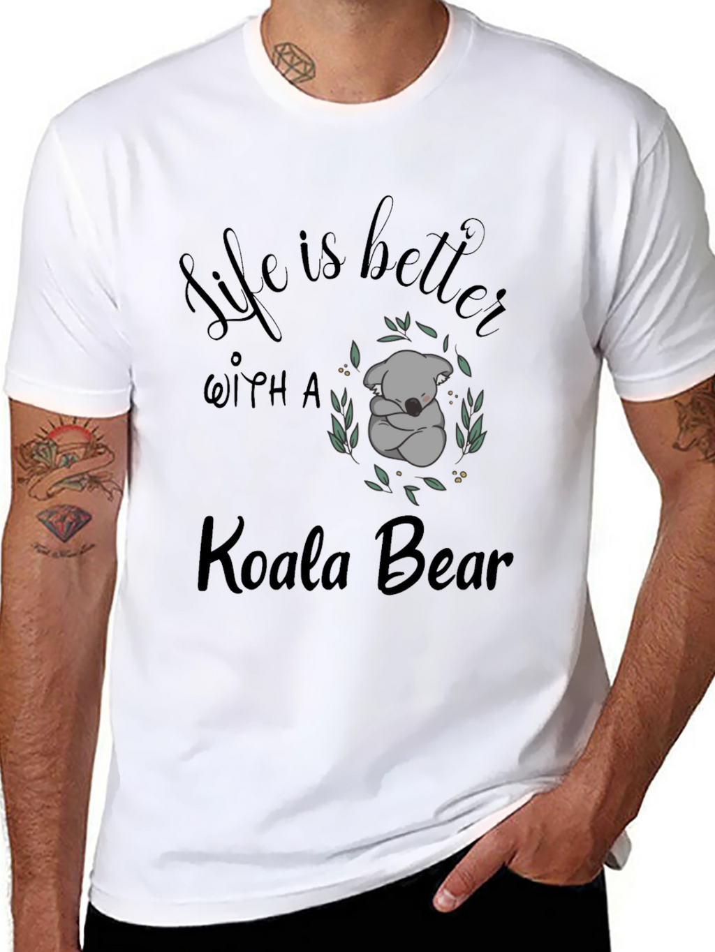 Life is Better With a Koala Bear Graphic Tee