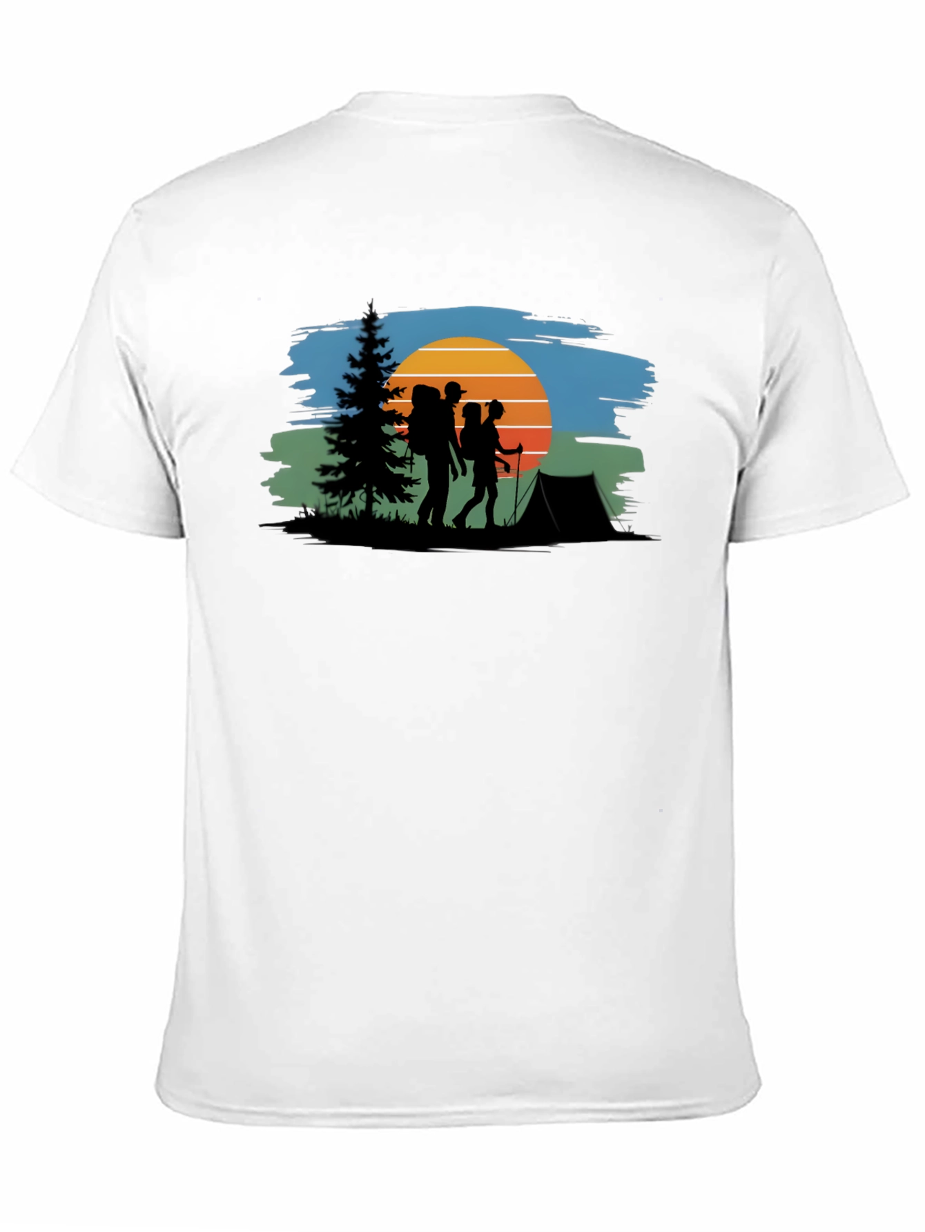 Hiking Adventure T-Shirt - Nature Silhouette Design