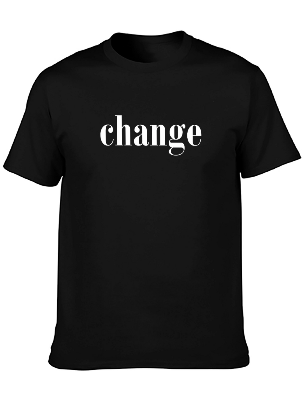 Change Graphic Tee - Stylish Black T-Shirt