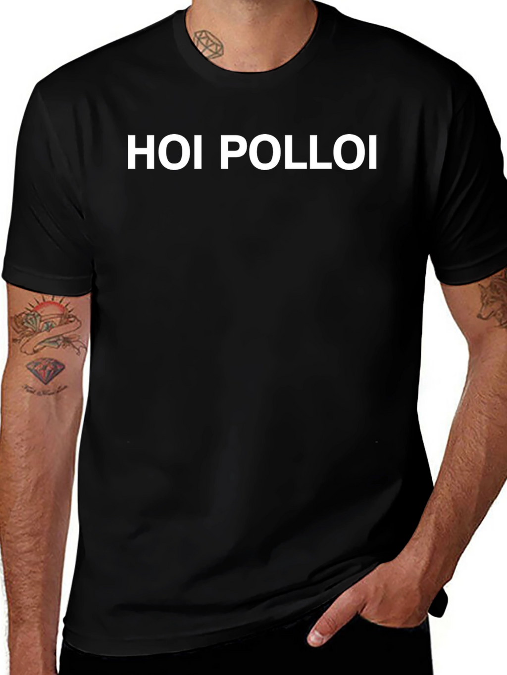 Hoi Polloi Graphic T-Shirt - Classic Black Tee
