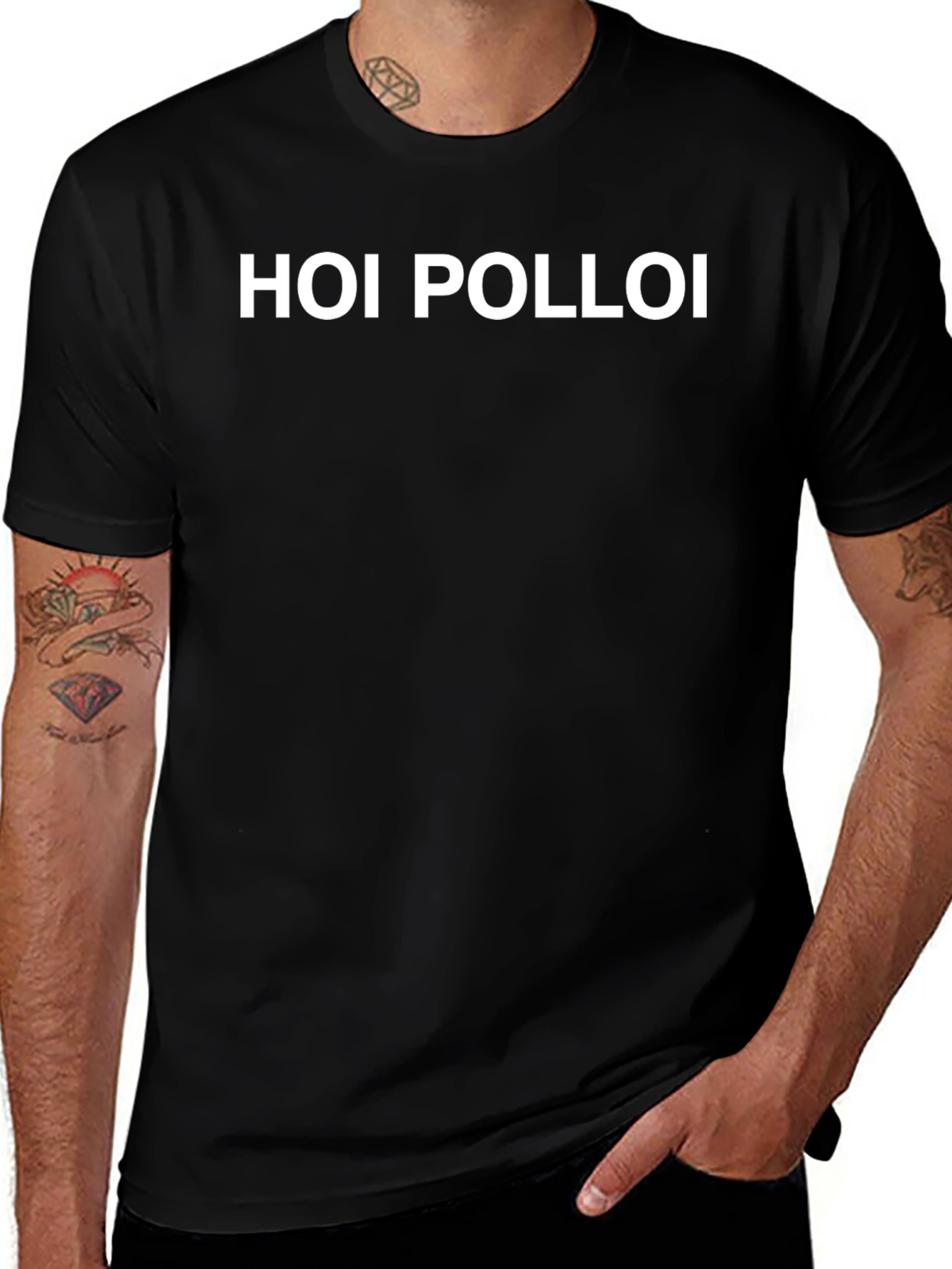 Hoi Polloi Graphic T-Shirt - Classic Black Tee