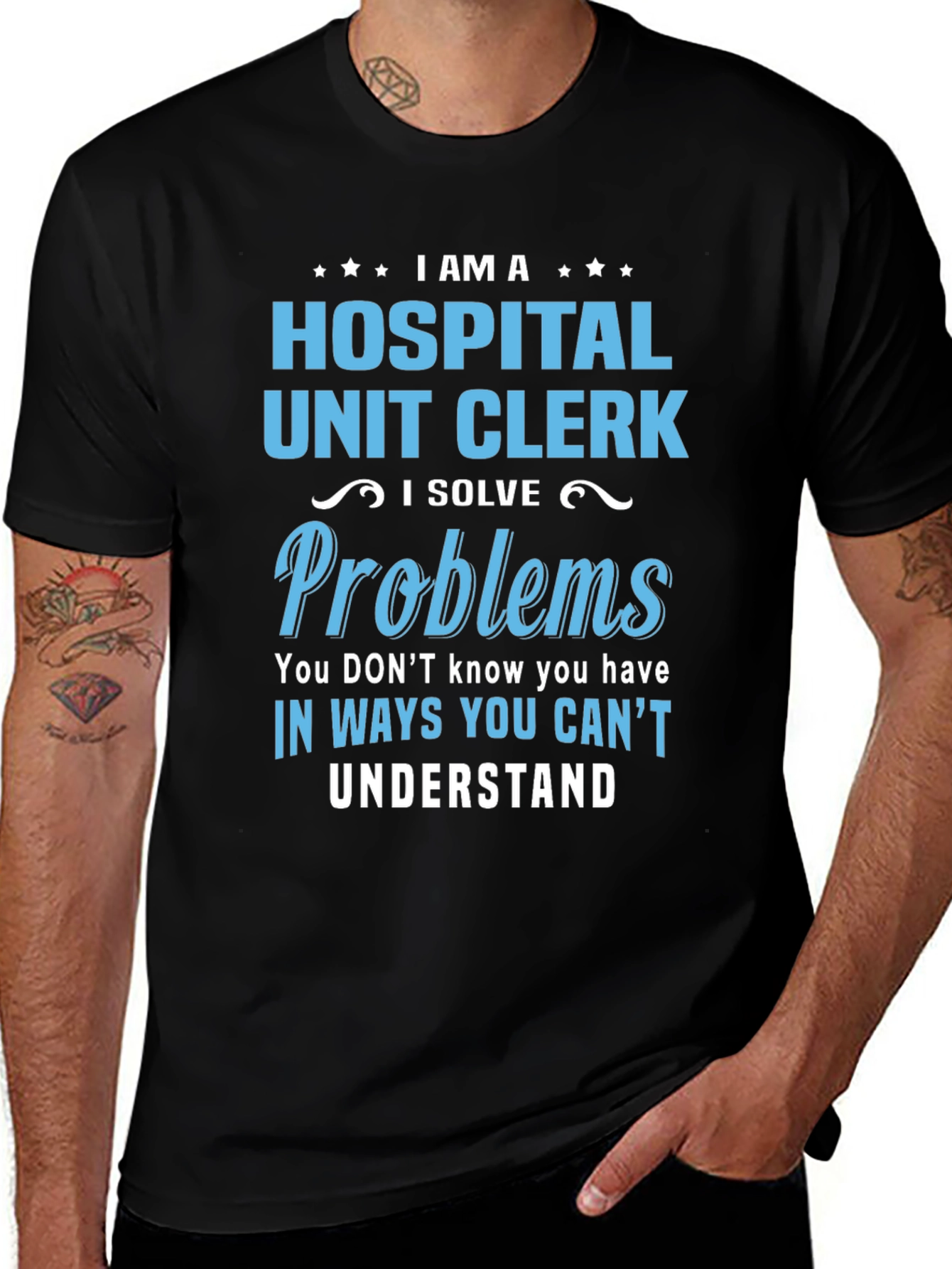 Hospital Unit Clerk T-Shirt - Problem Solver Tee
