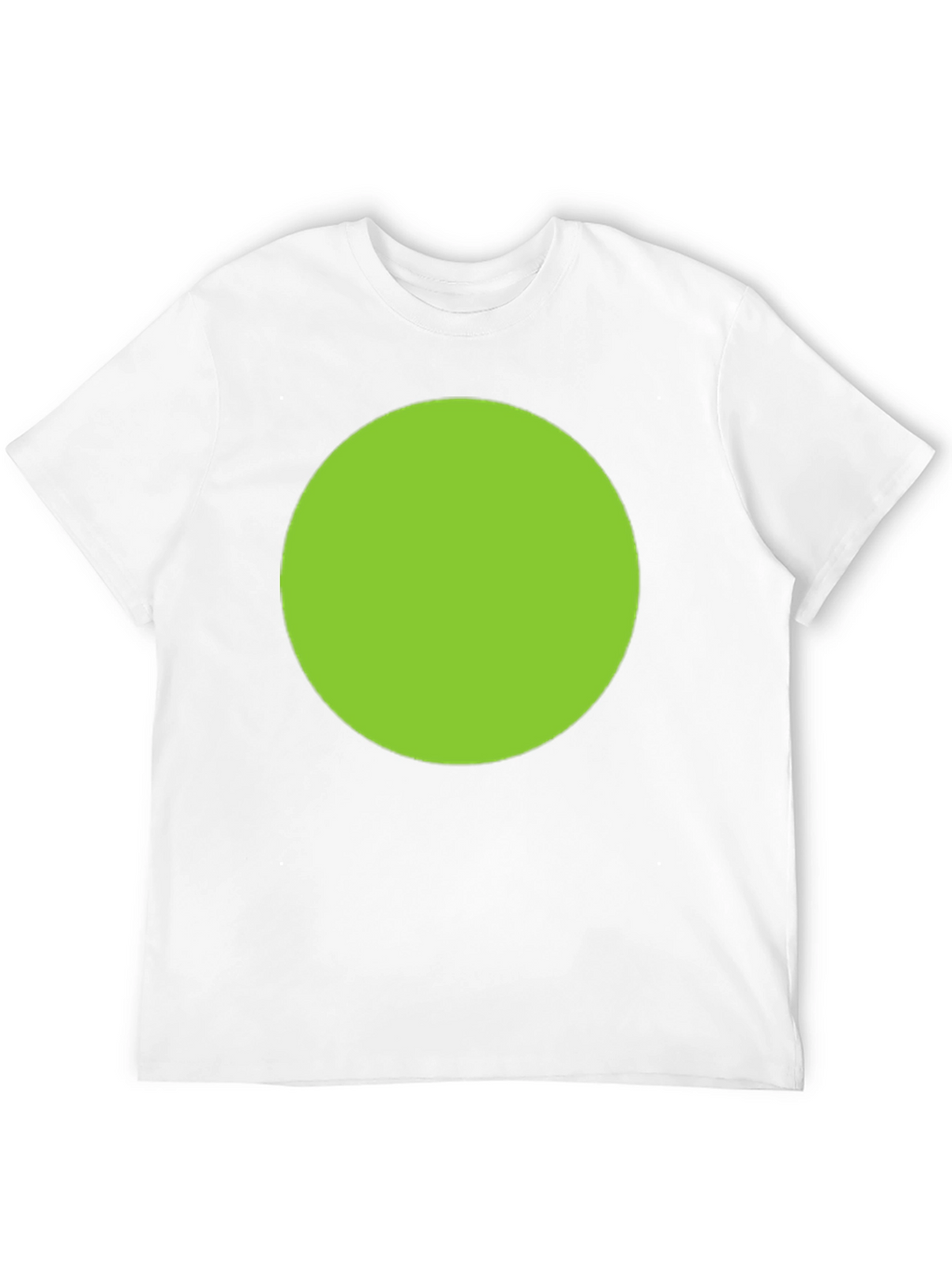 Mens Black T-Shirt with Green Circle Design