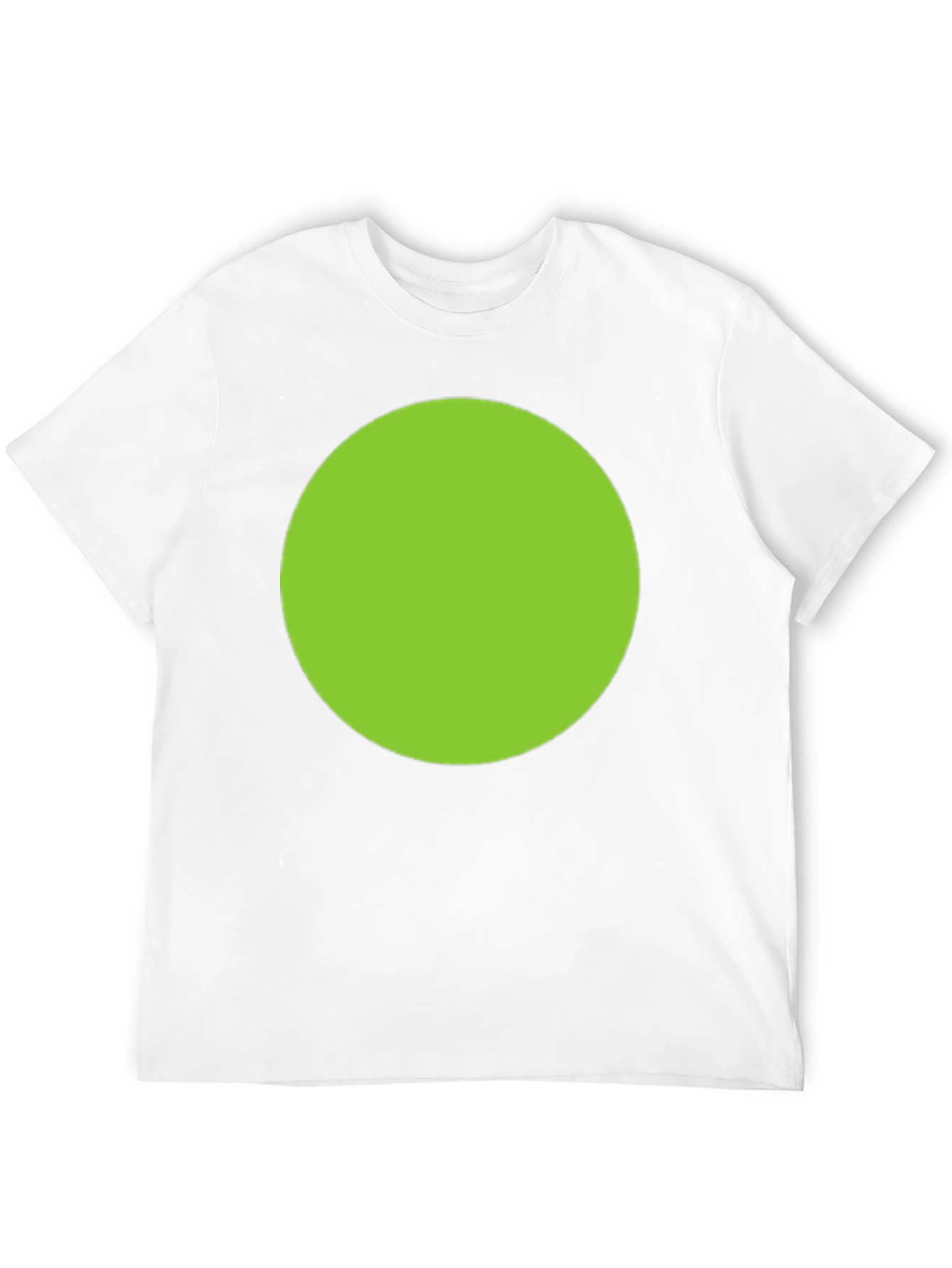 Mens Black T-Shirt with Green Circle Design